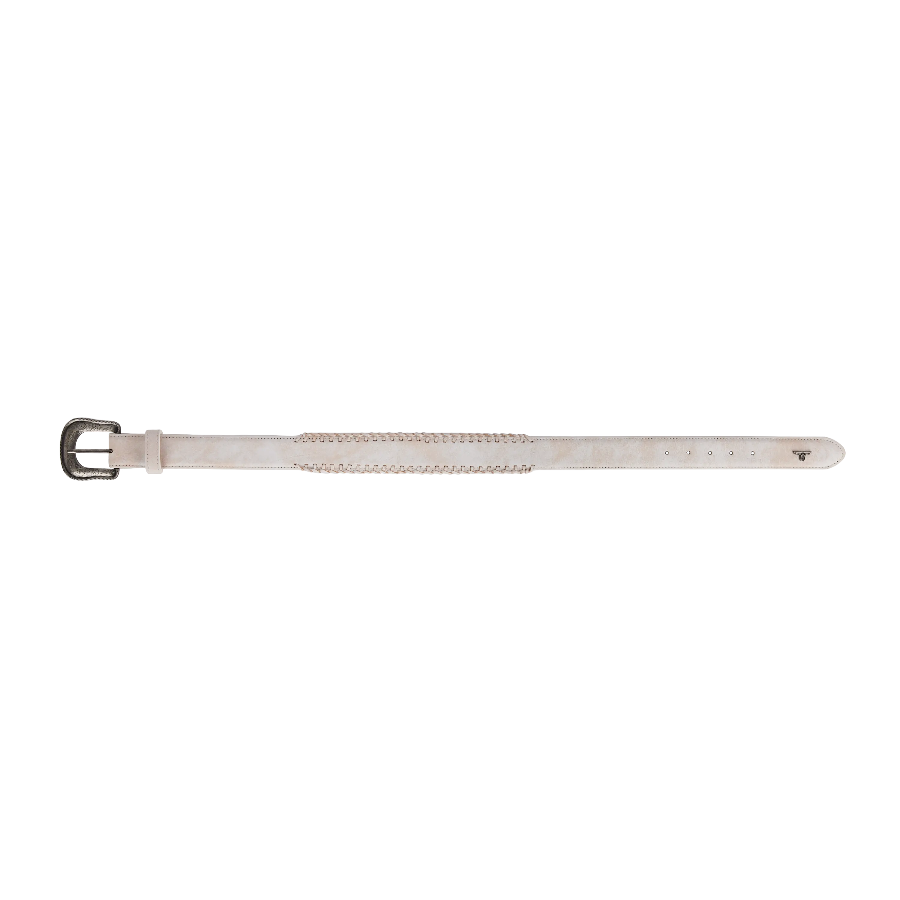 1.5 Woven Laced Belt with Single Buckle - Ceramic Crackle - Image 3