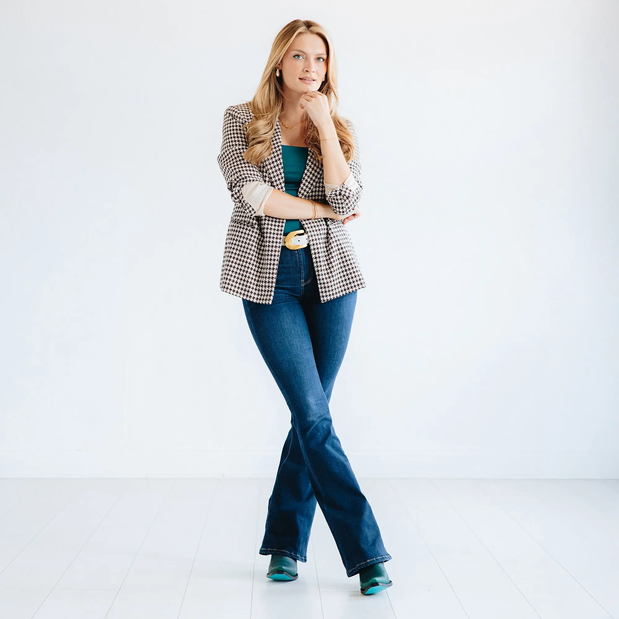 Emma Jane Bootie - Emerald Green **Final Sale** - Image 3