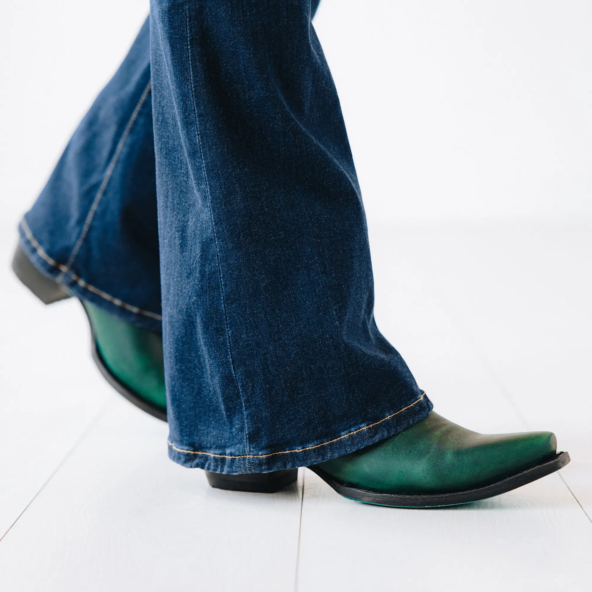 Emma Jane Bootie - Emerald Green **Final Sale** - Image 9