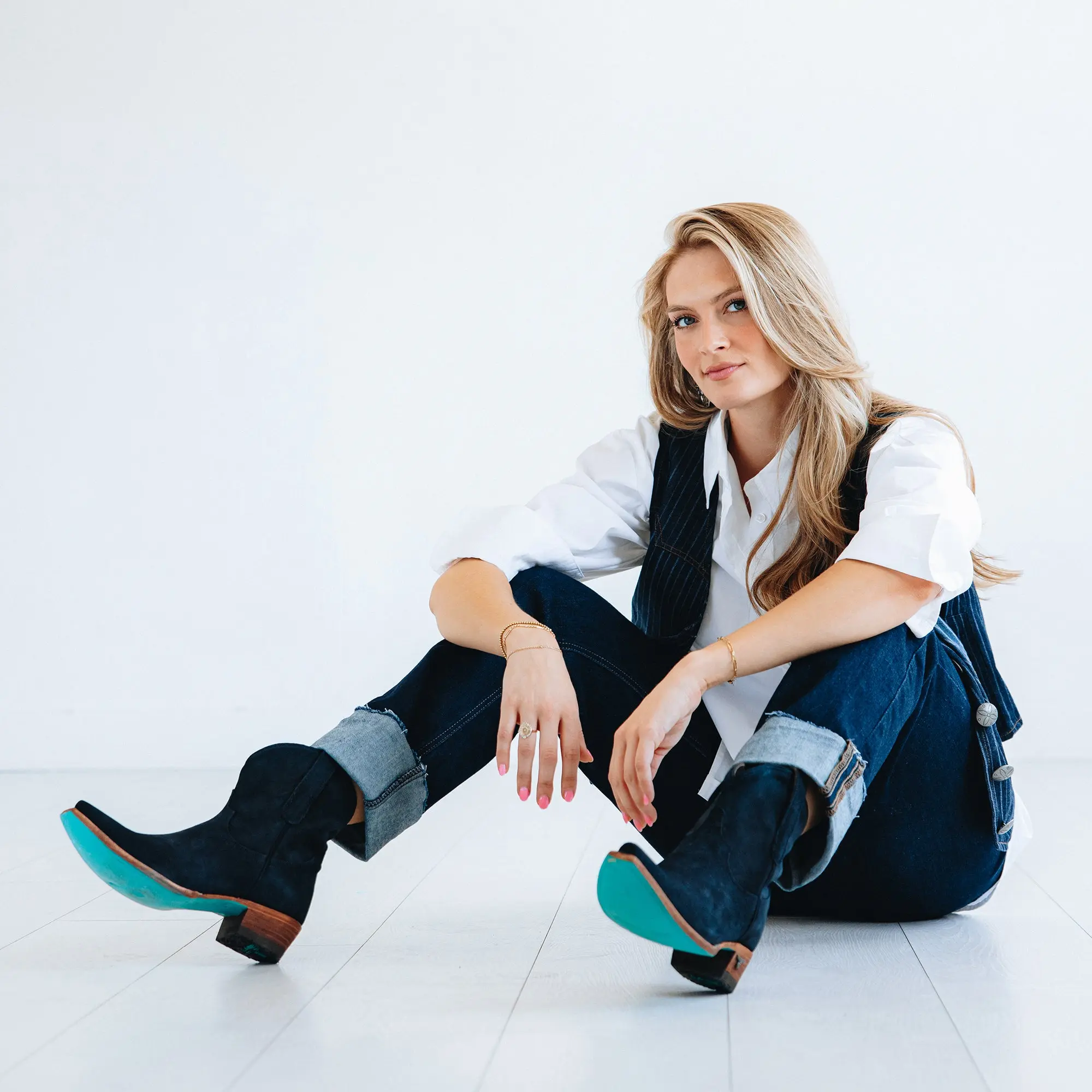 Emma Jane Bootie - Navy Suede - Image 9