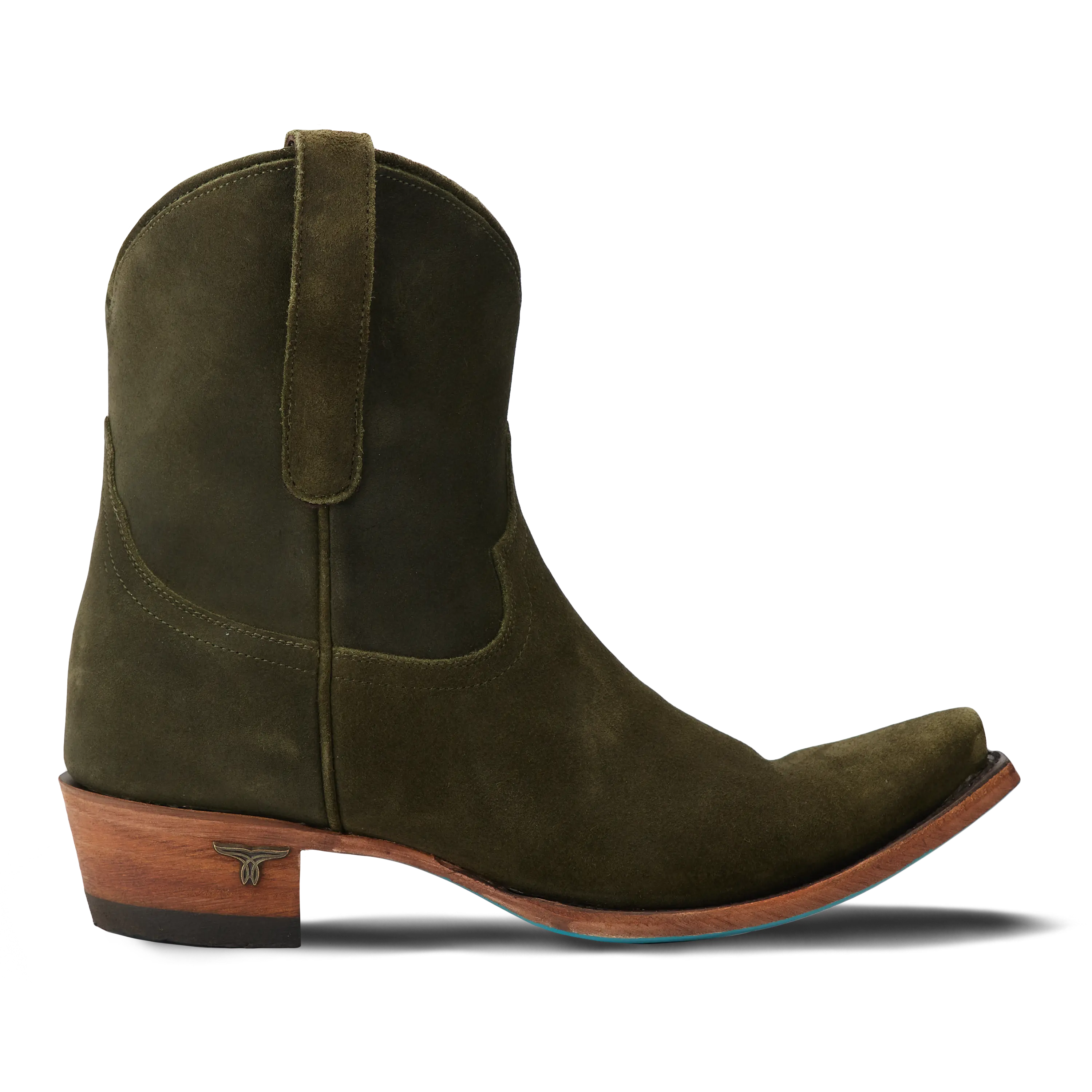Emma Jane Bootie - Olive Suede - Image 4