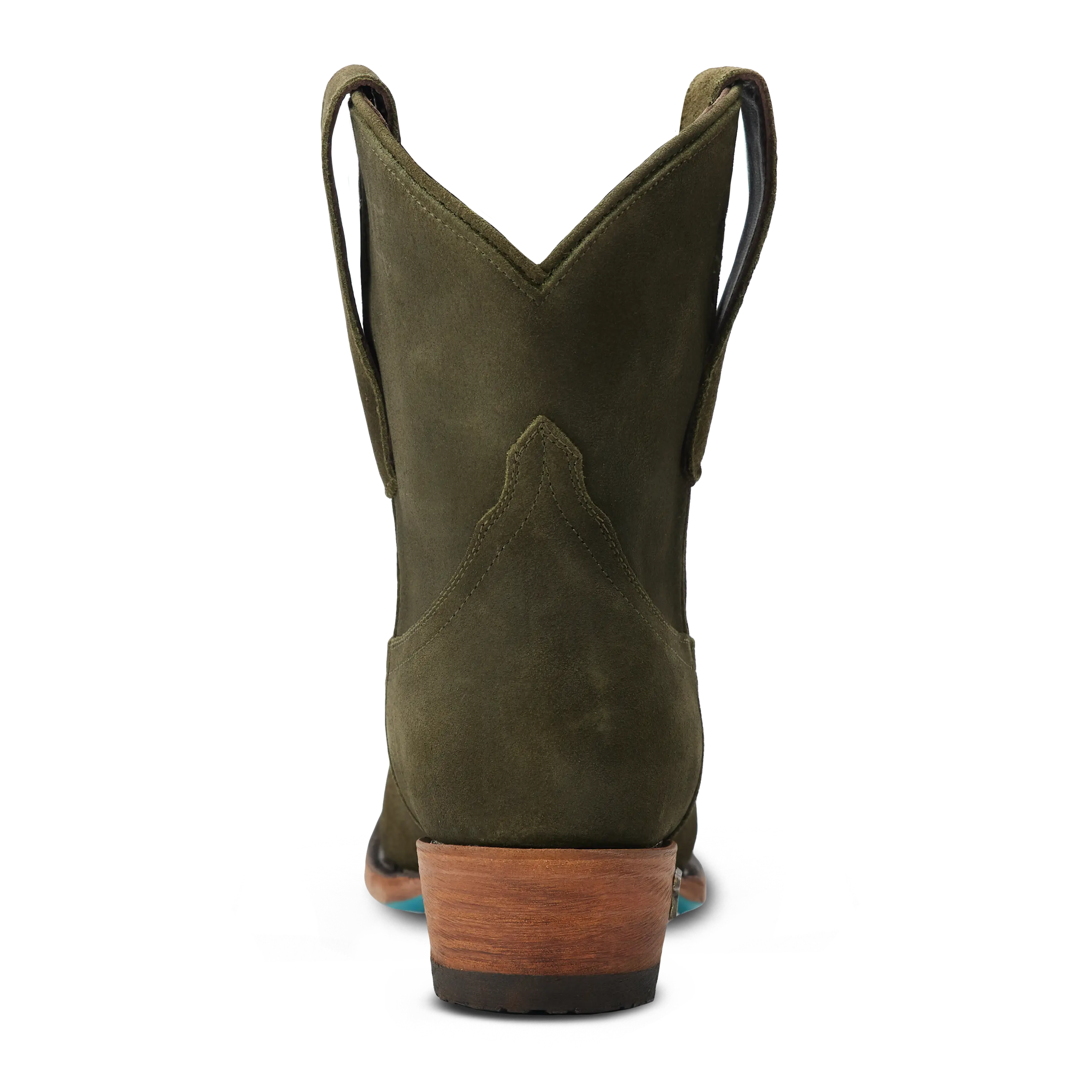 Emma Jane Bootie - Olive Suede - Image 7