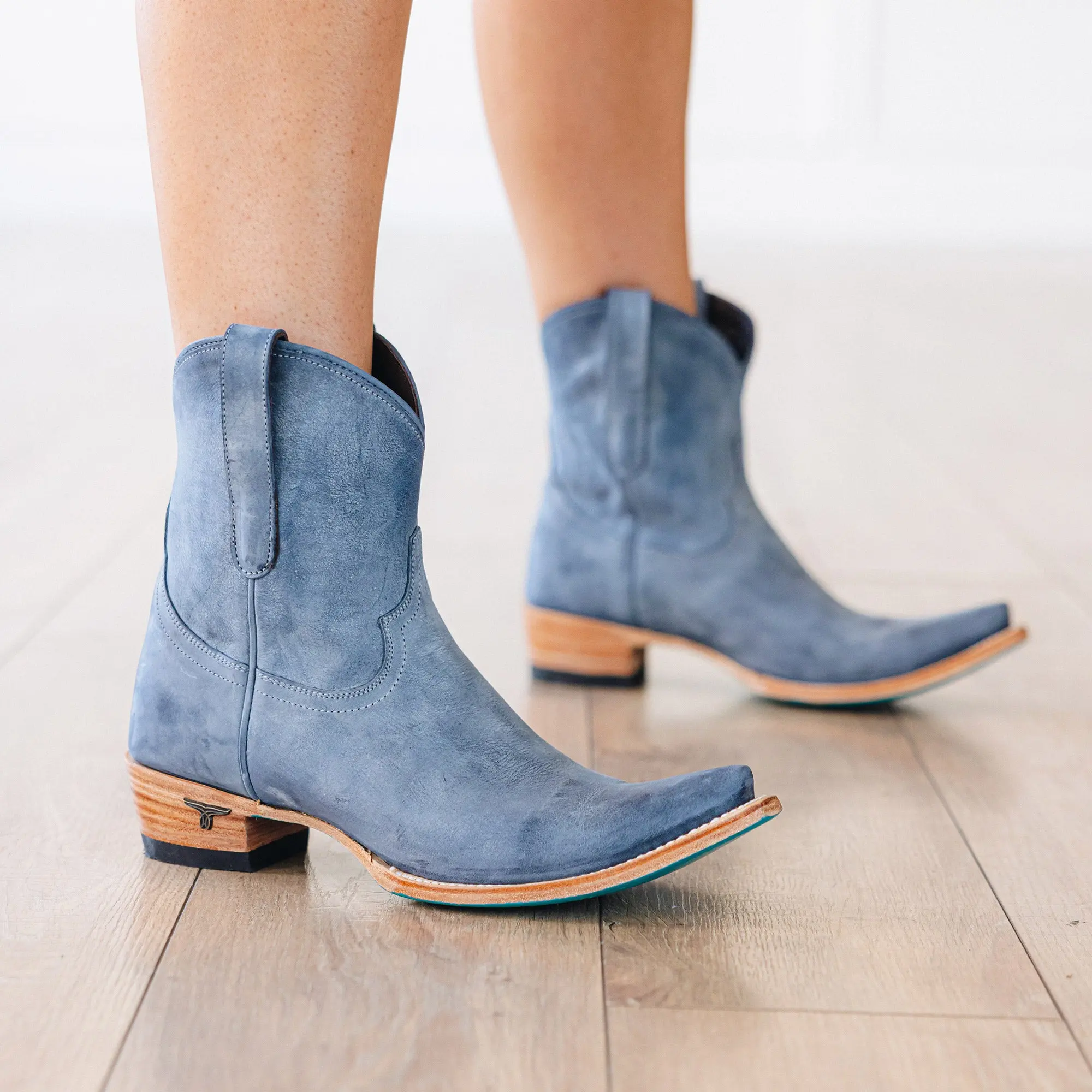 Emma Jane Bootie - Washed Denim - Image 13