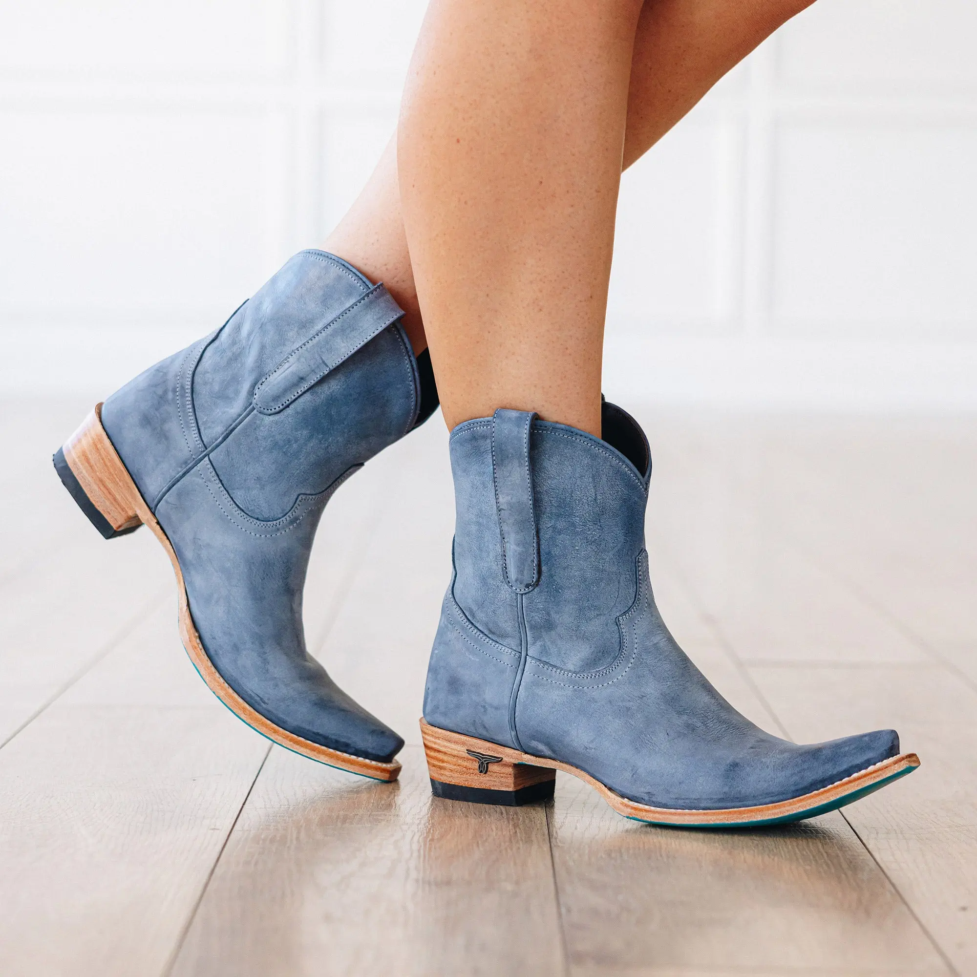 Emma Jane Bootie - Washed Denim - Image 2