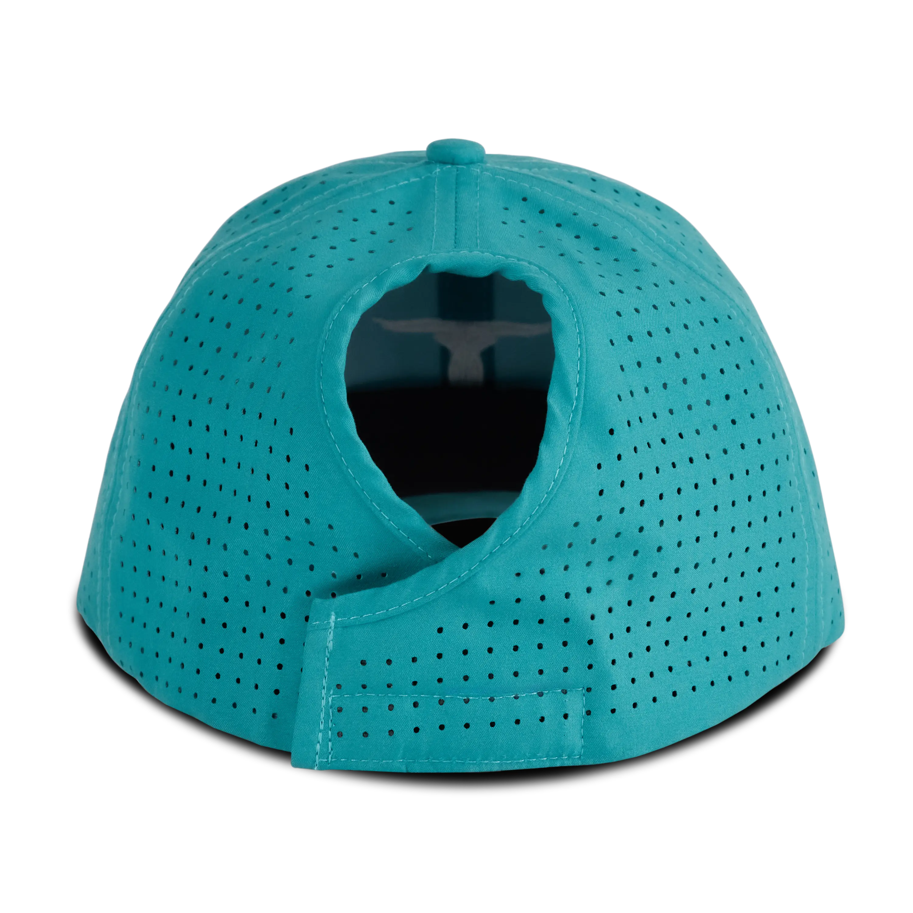 Ladies Ponytail Cap - Turquoise - Image 4