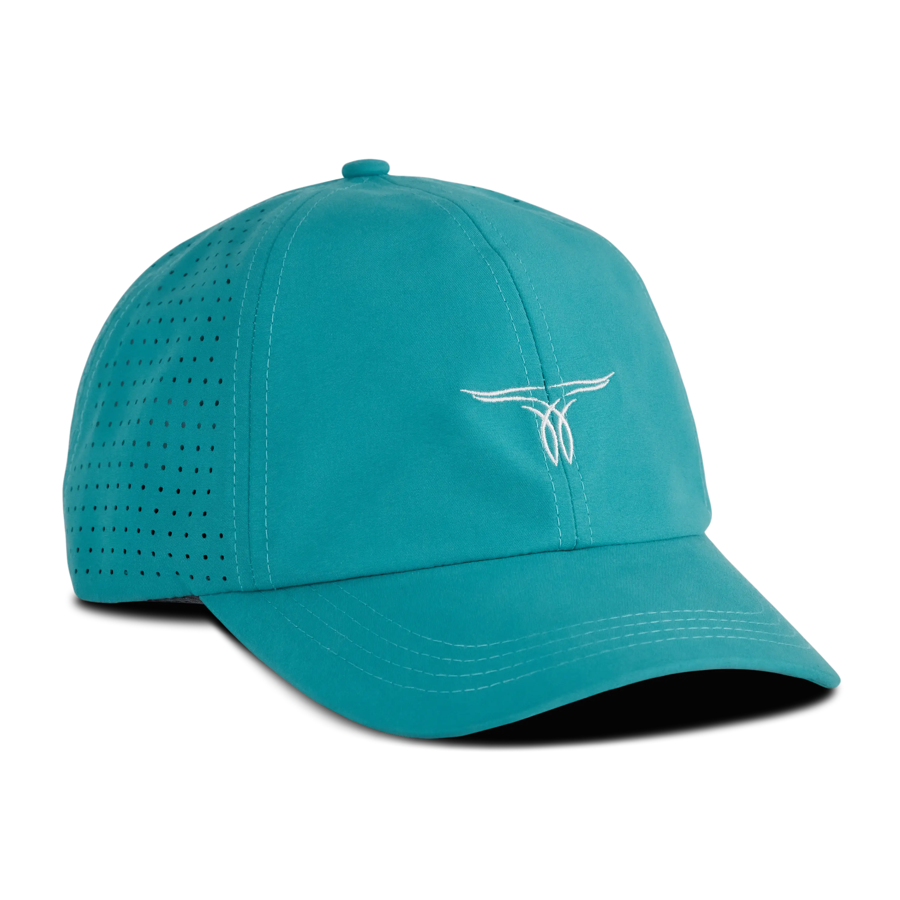 Ladies Ponytail Cap - Turquoise - Image 5