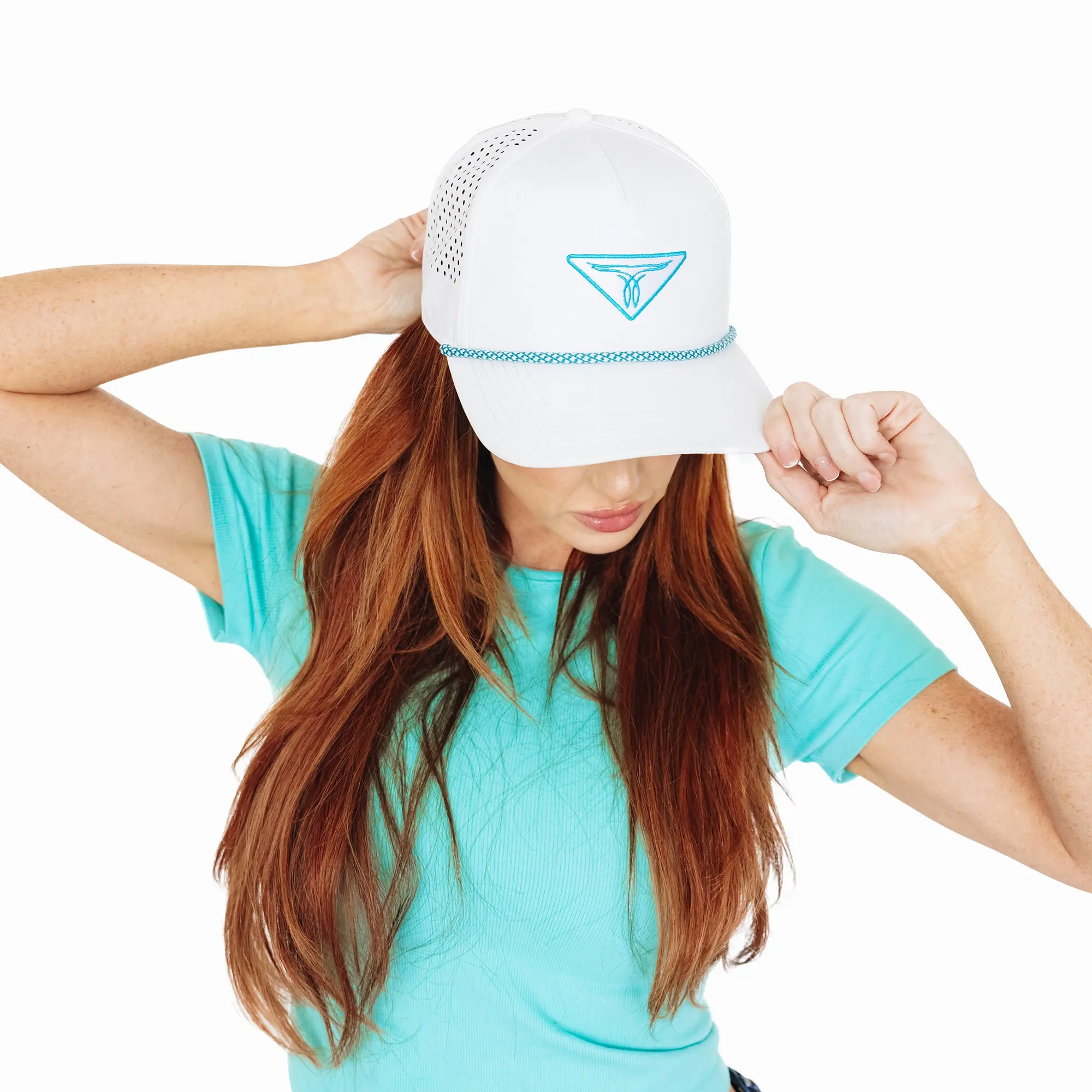 Ladies Snapback Cap - White - Image 3