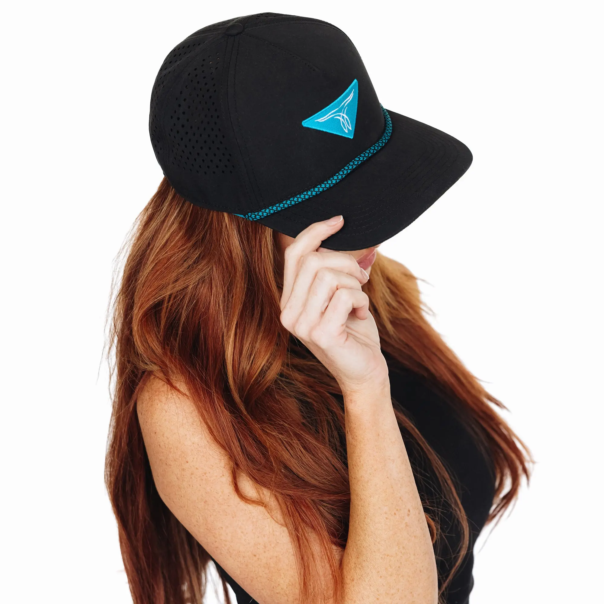 Ladies Snapback Cap - Black - Image 8