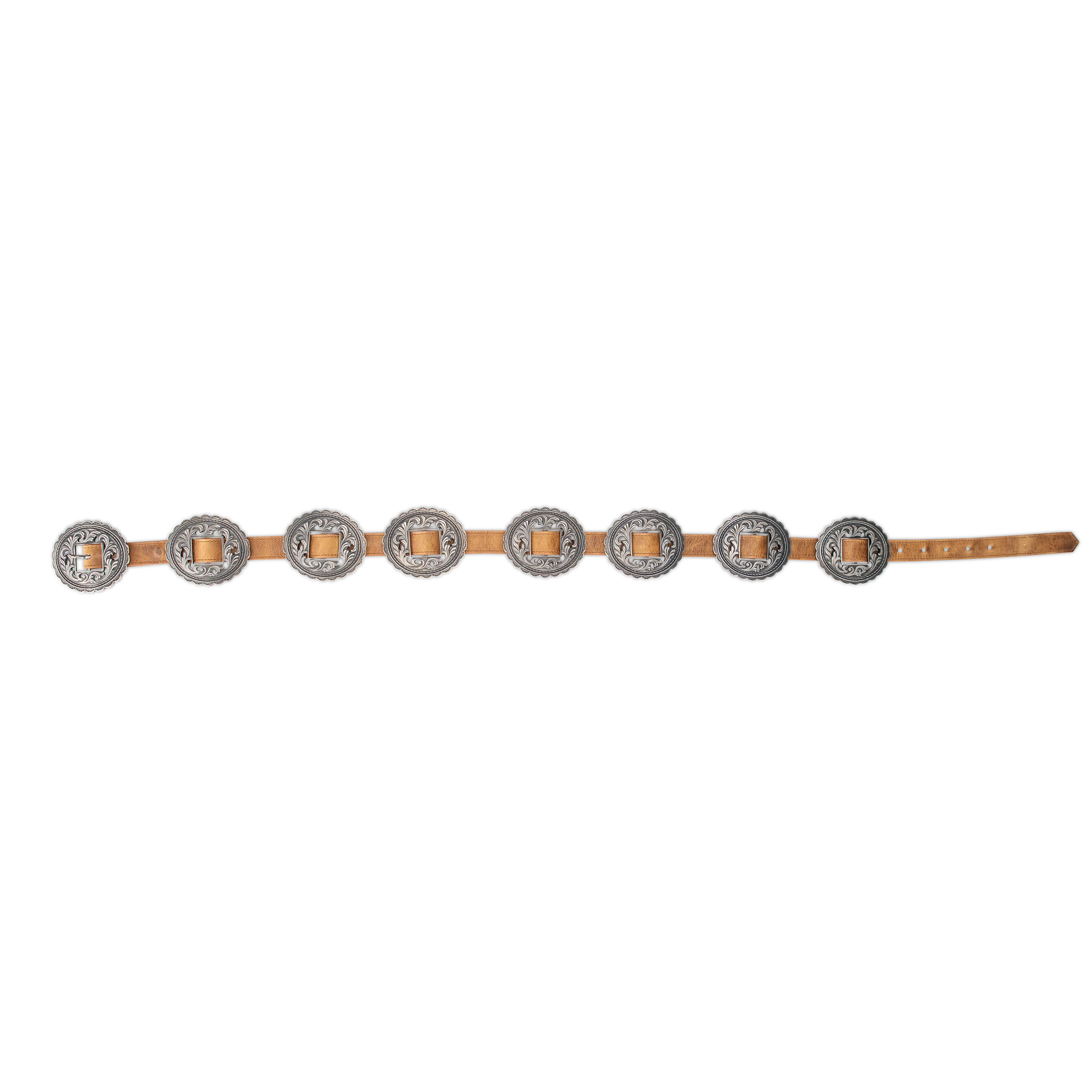 Lane Silver Concho Belt - Desert Clay - Image 3