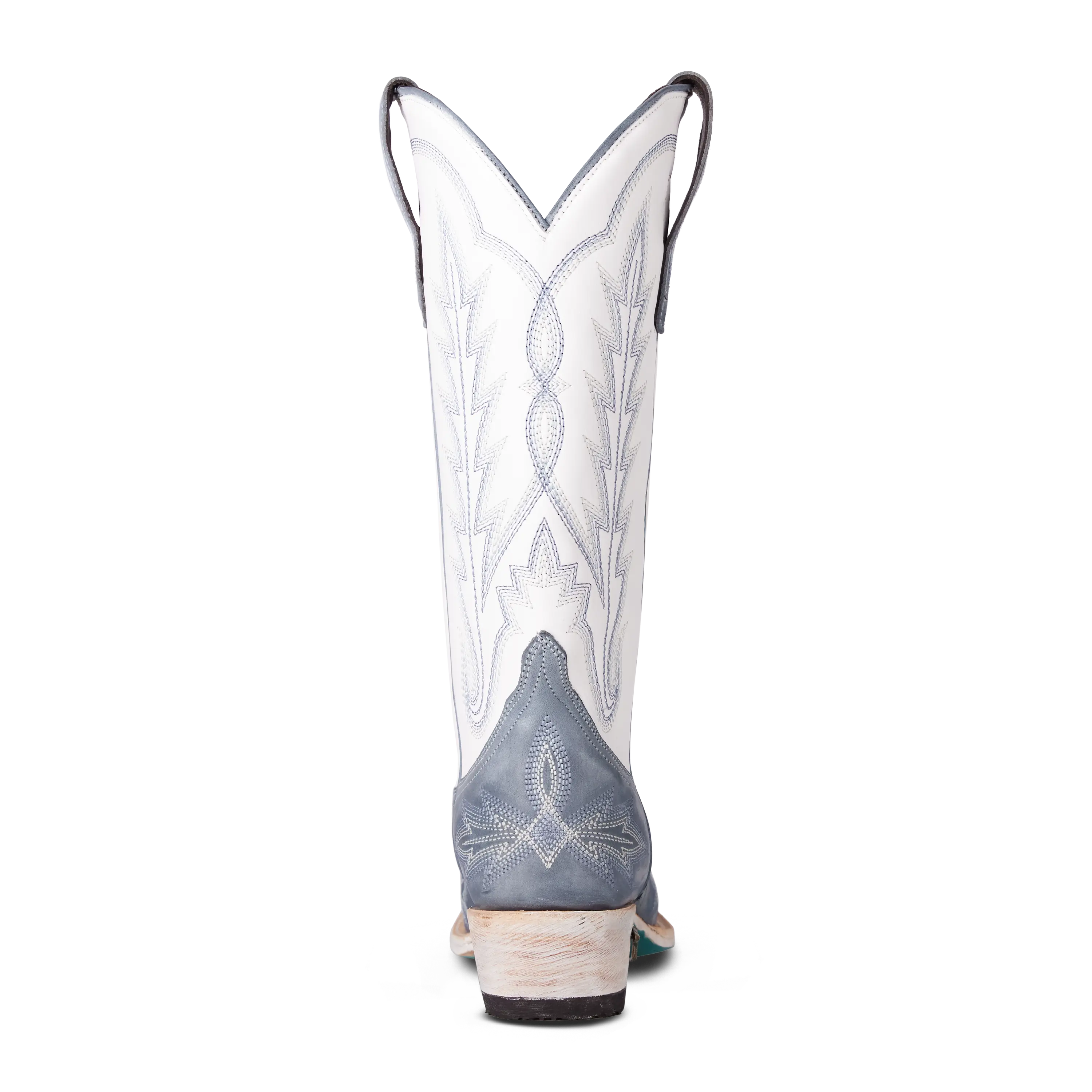 Lexington Boot - Washed Denim/Matte White - Image 7