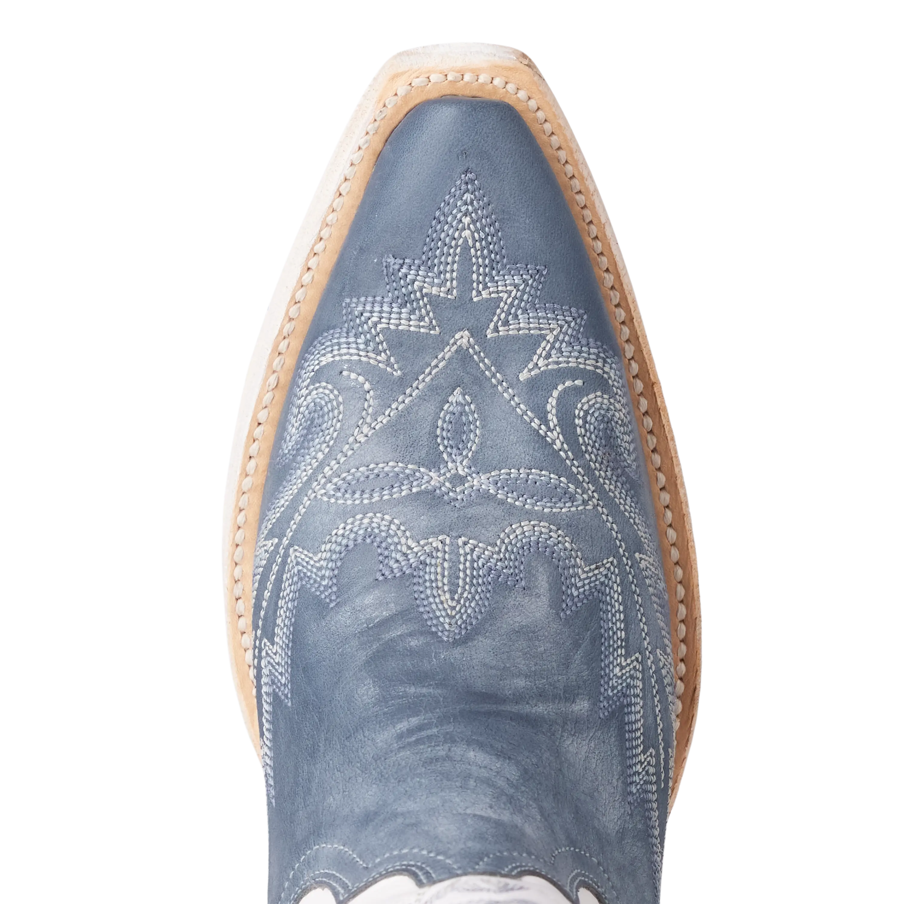 Lexington Boot - Washed Denim/Matte White - Image 9