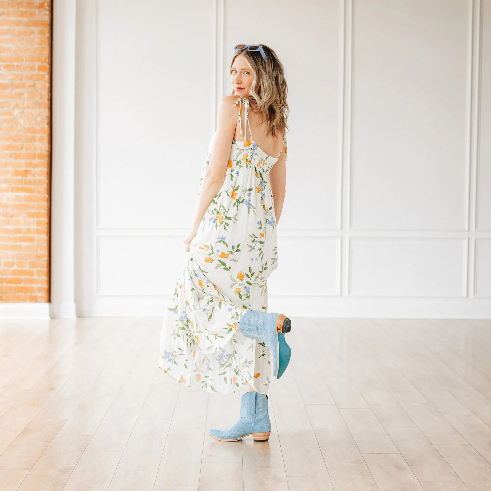 Lexington Bootie - Powder Blue - Image 3