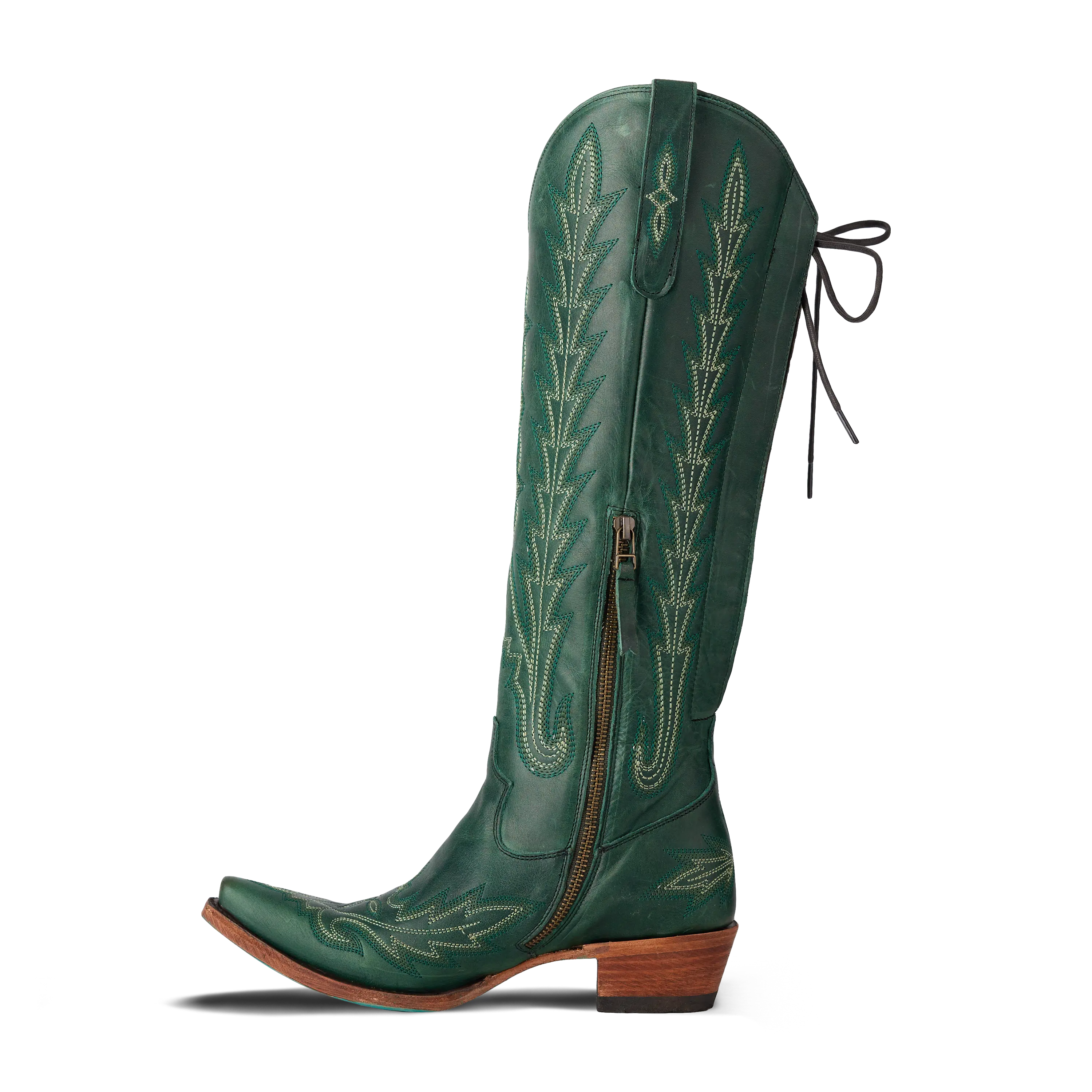 Lexington Knee High Corset - Emerald - Image 5