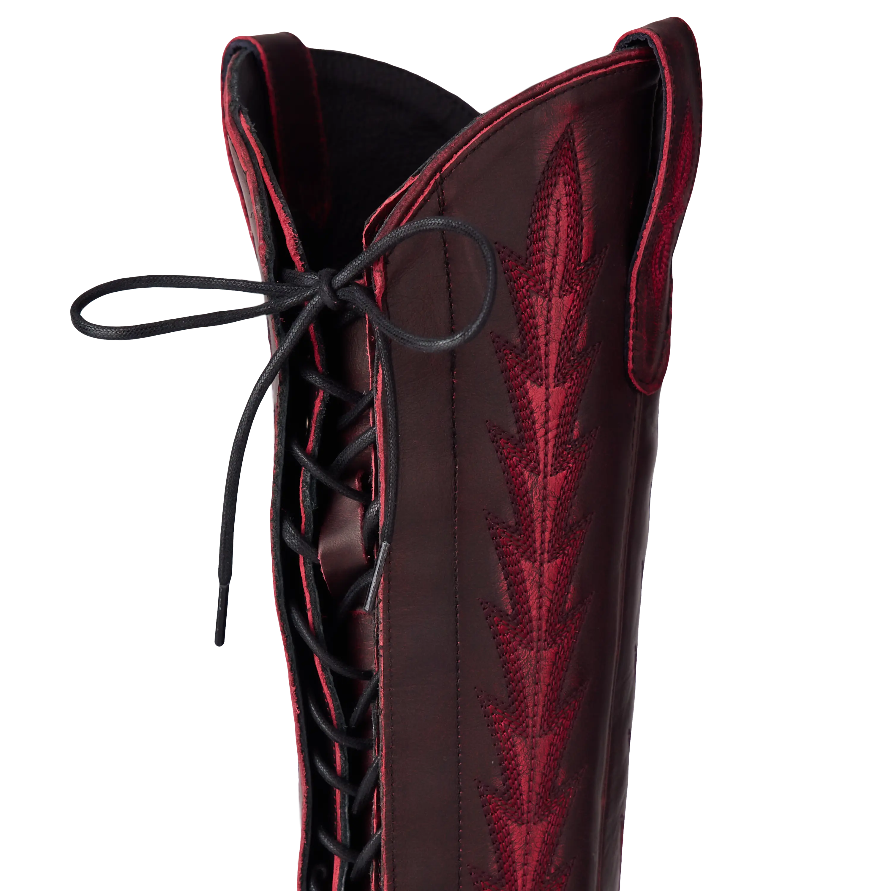 Lexington Knee High Corset - Black Cherry - Image 10