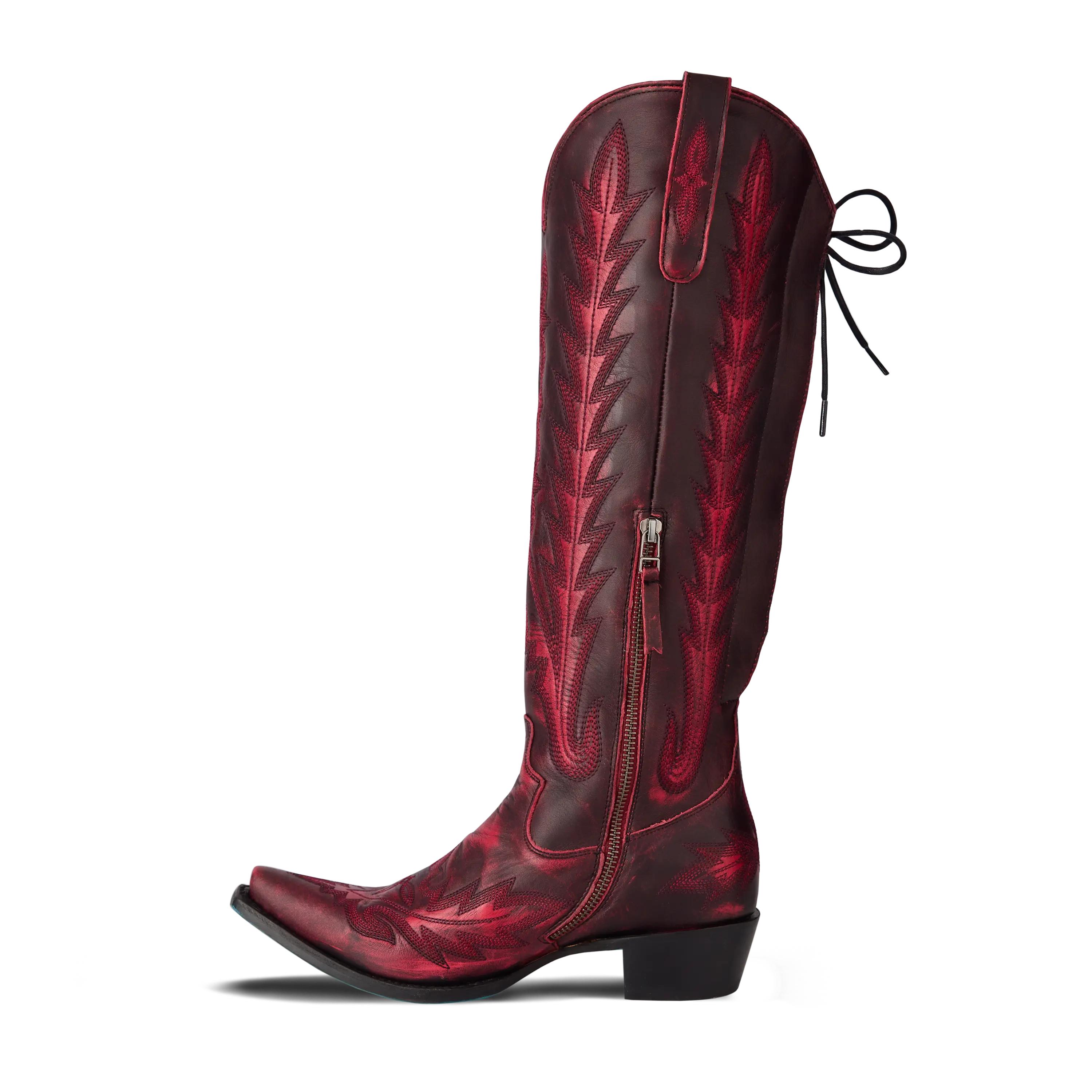 Lexington Knee High Corset - Black Cherry - Image 5