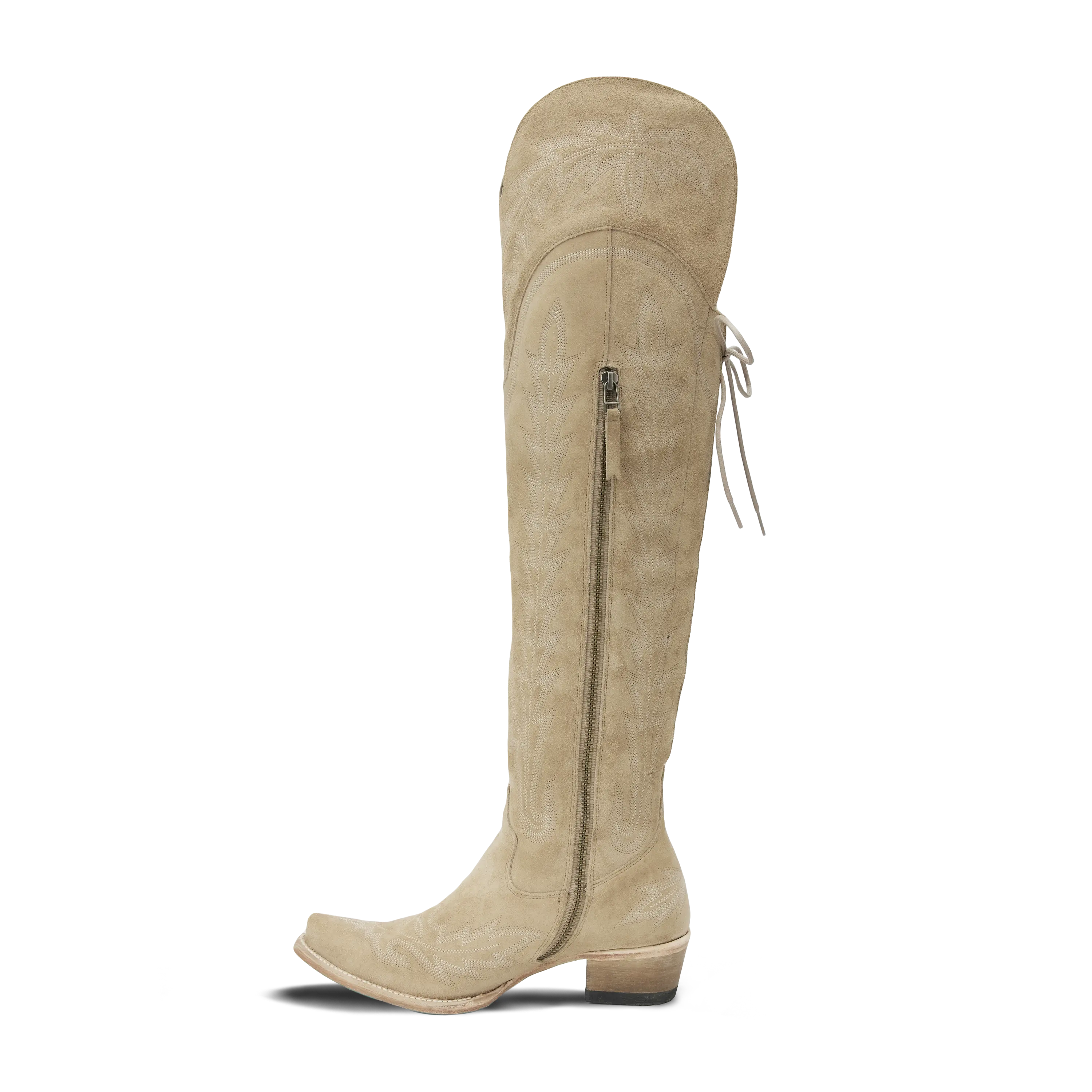 Lexington OTK Corset - Latte Suede **Final Sale** - Image 5