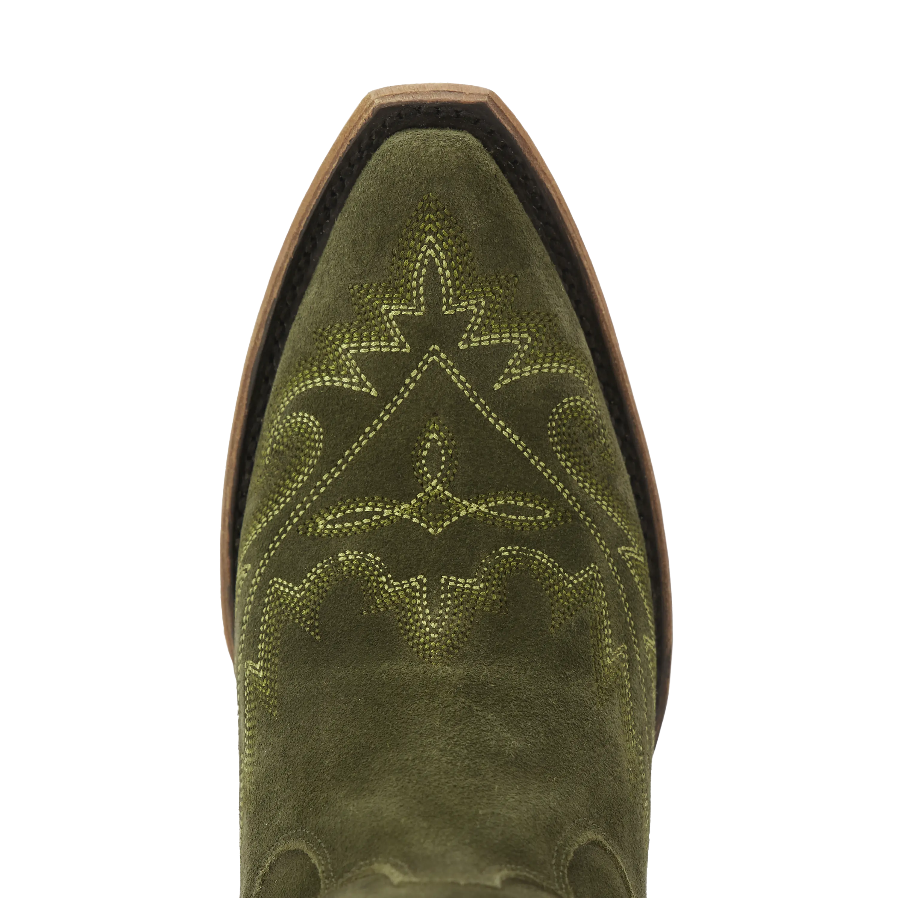 Lexington OTK Corset - Olive Suede **Final Sale** - Image 8