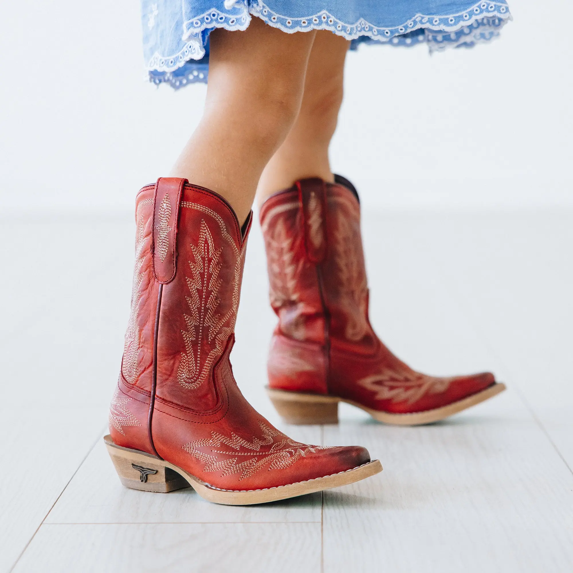 Lil' Lane Girls Lexington Boot - Smoldering Ruby - Image 14
