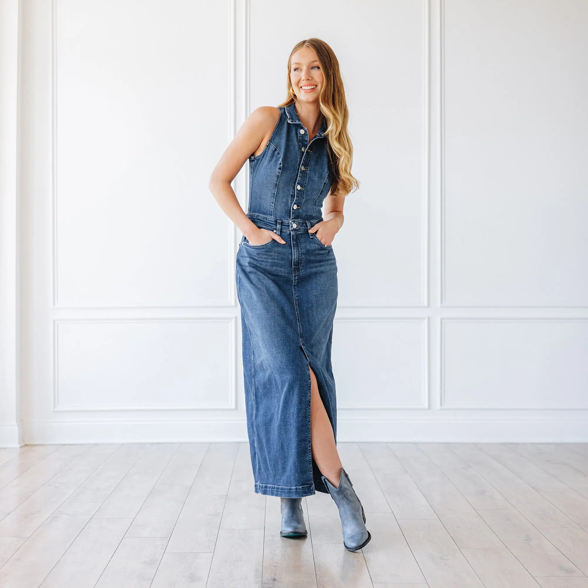 Plain Jane Bootie - Washed Denim - Image 3