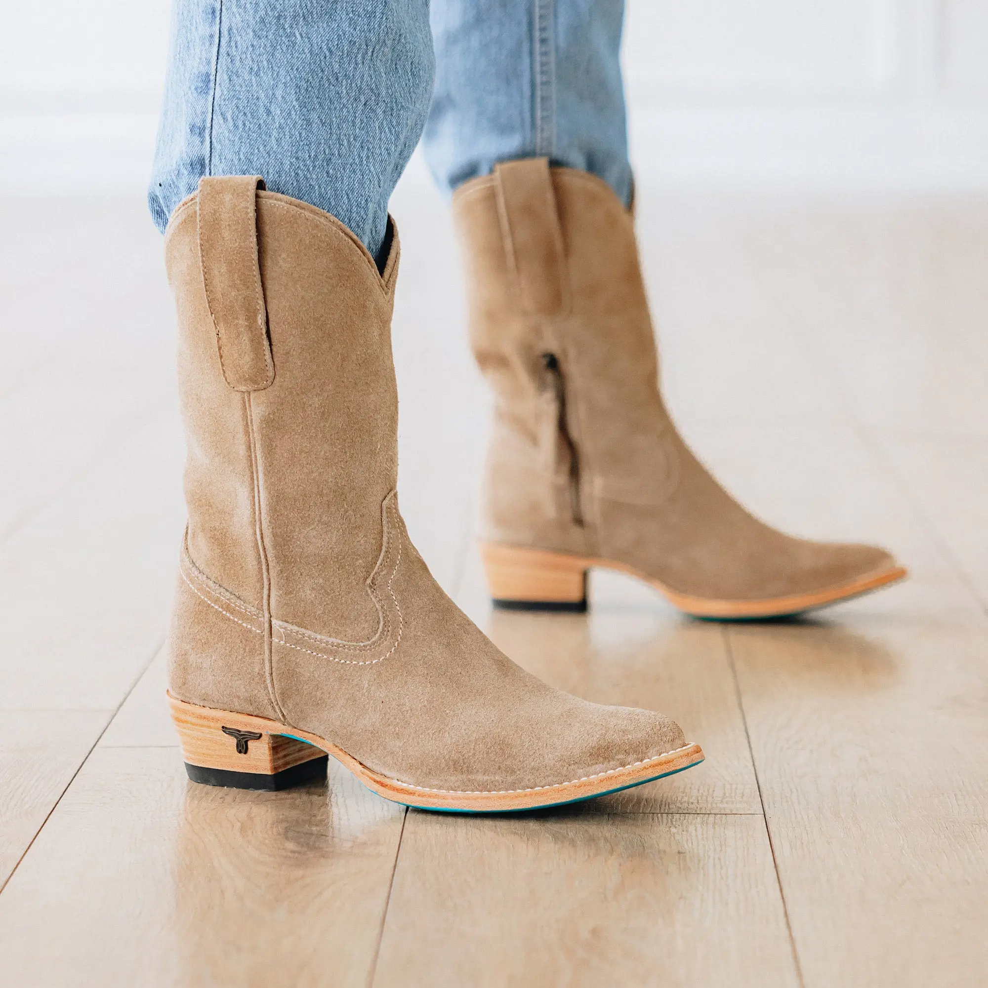 Plain Jane Midi - Latte Suede - Image 11