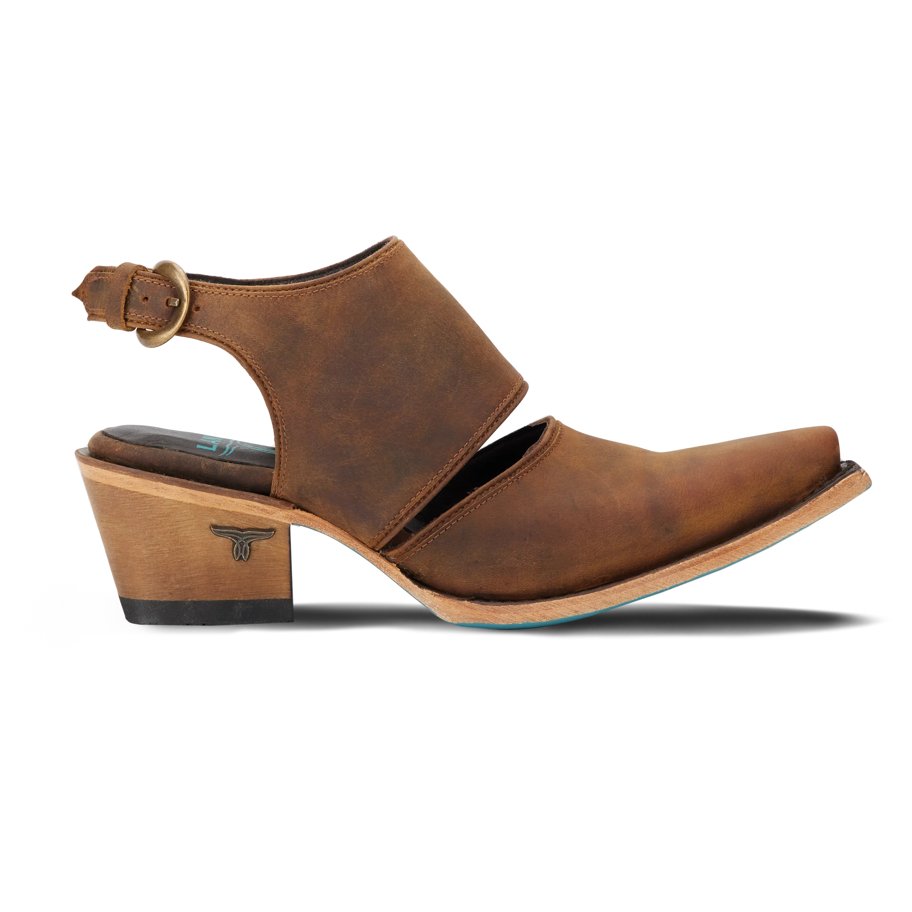 Plain Jane Slingback Mule - Burnt Caramel - Image 4