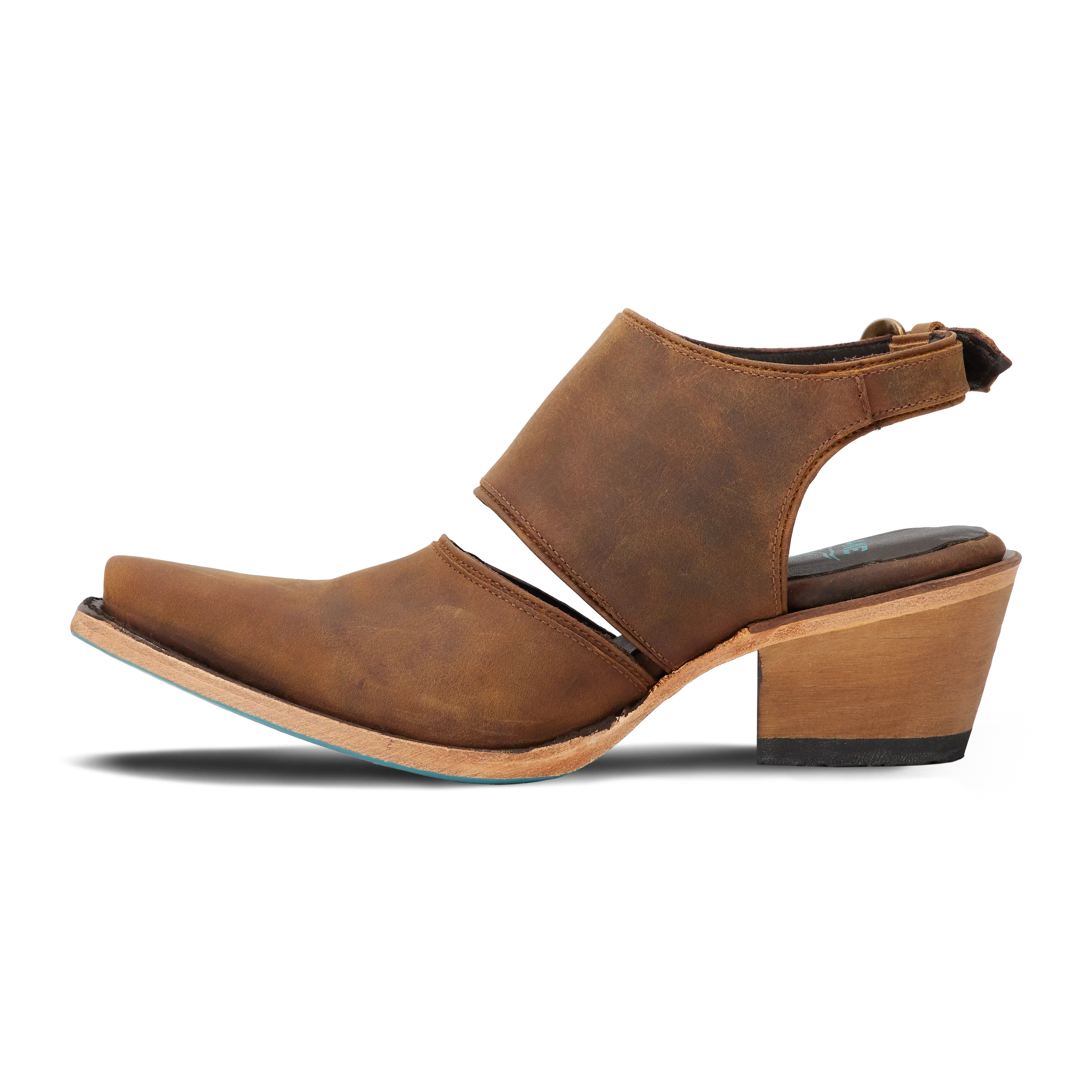 Plain Jane Slingback Mule - Burnt Caramel - Image 5
