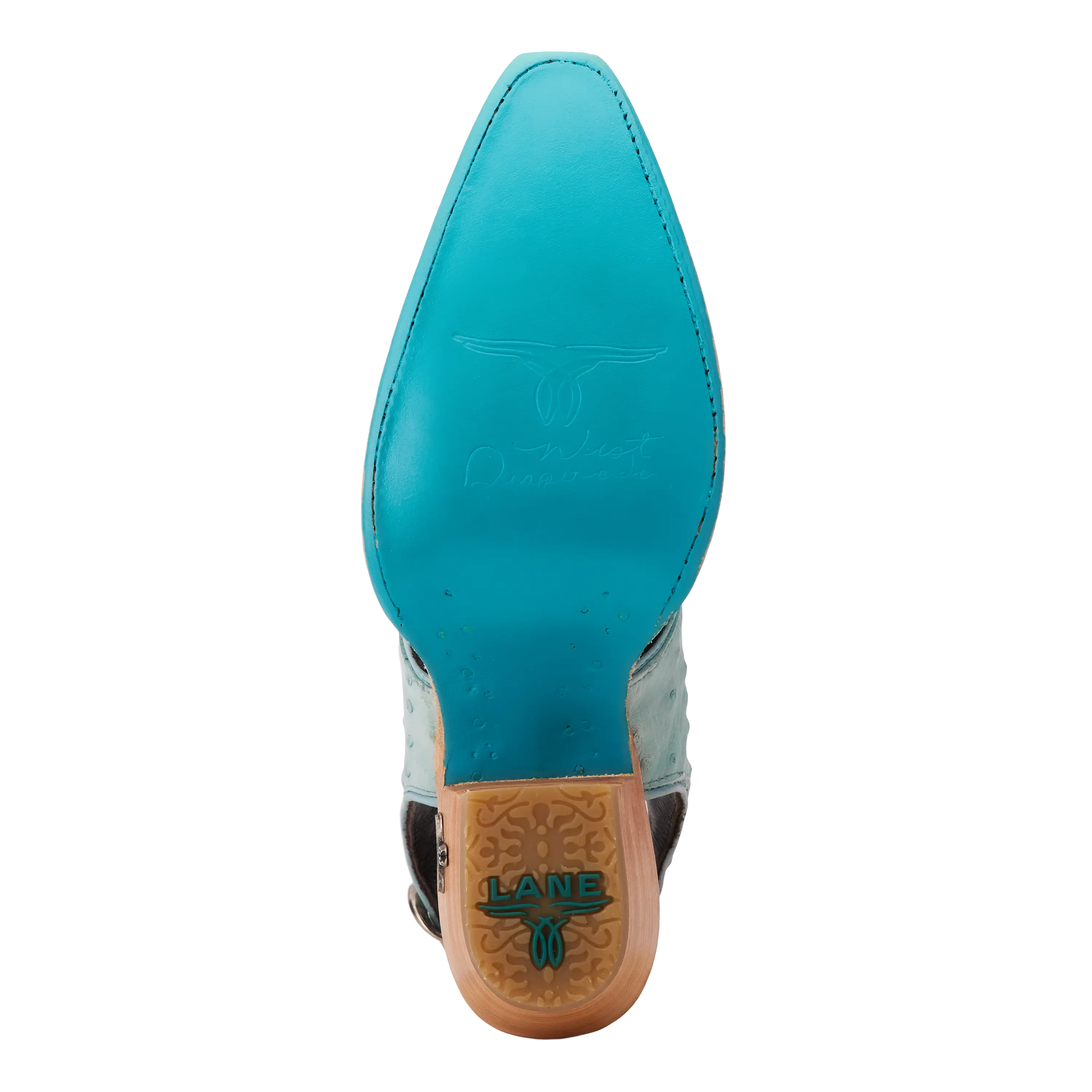 Plain Jane Slingback Mule - Powder Blue Ostrich - Image 11