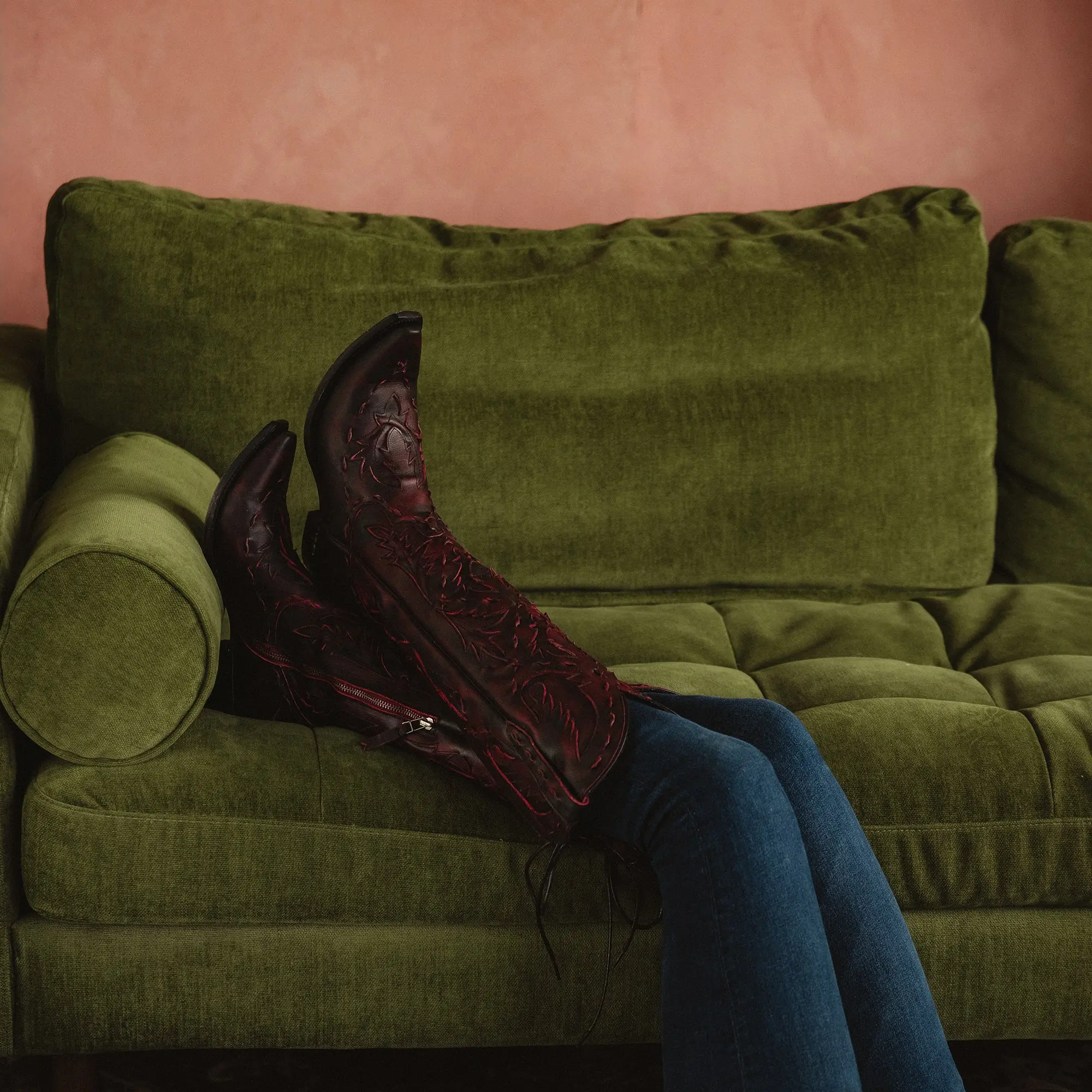 Reverie Knee High Corset - Black Cherry - Image 12