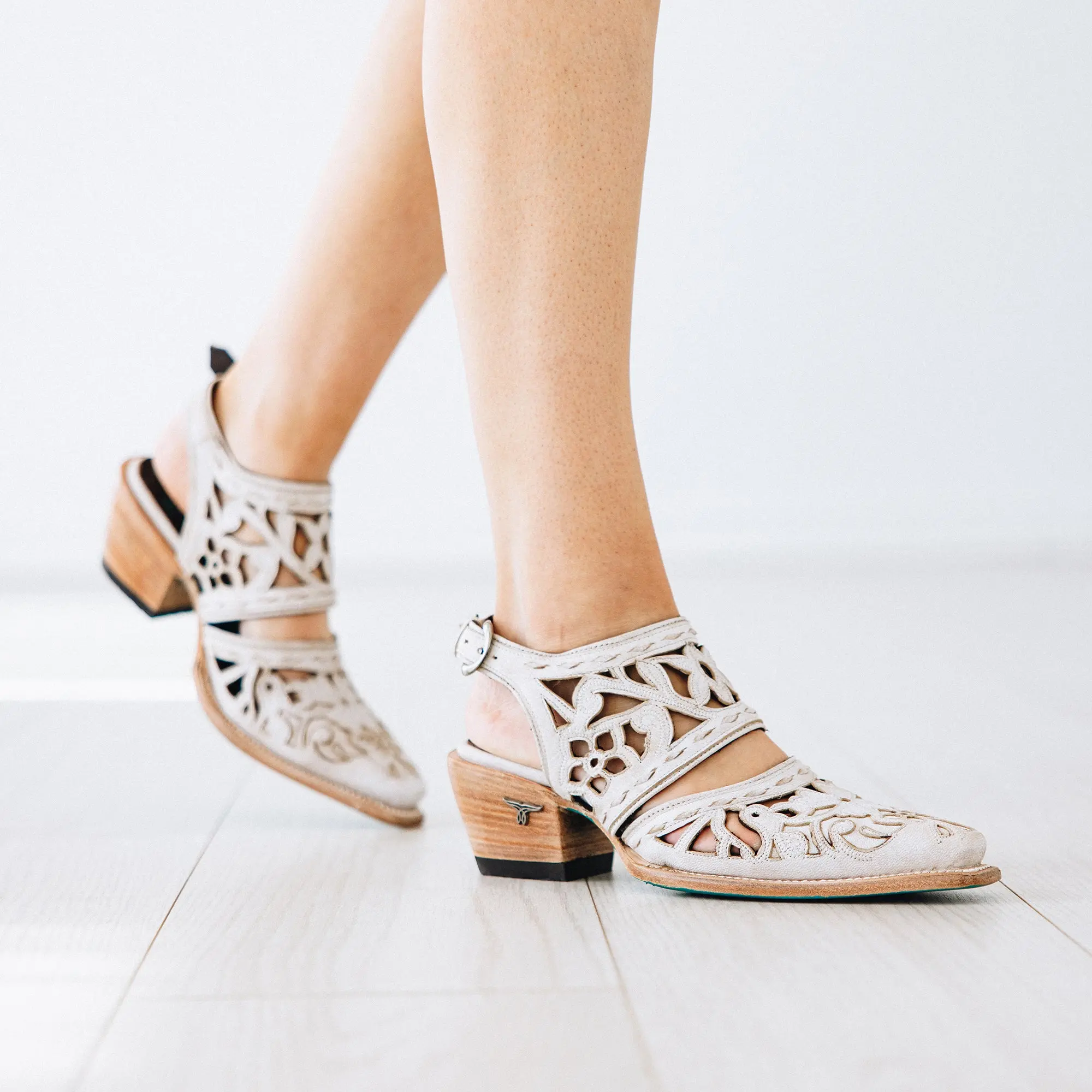 Robin Cut Out Slingback Mule - Ceramic Crackle - Image 2
