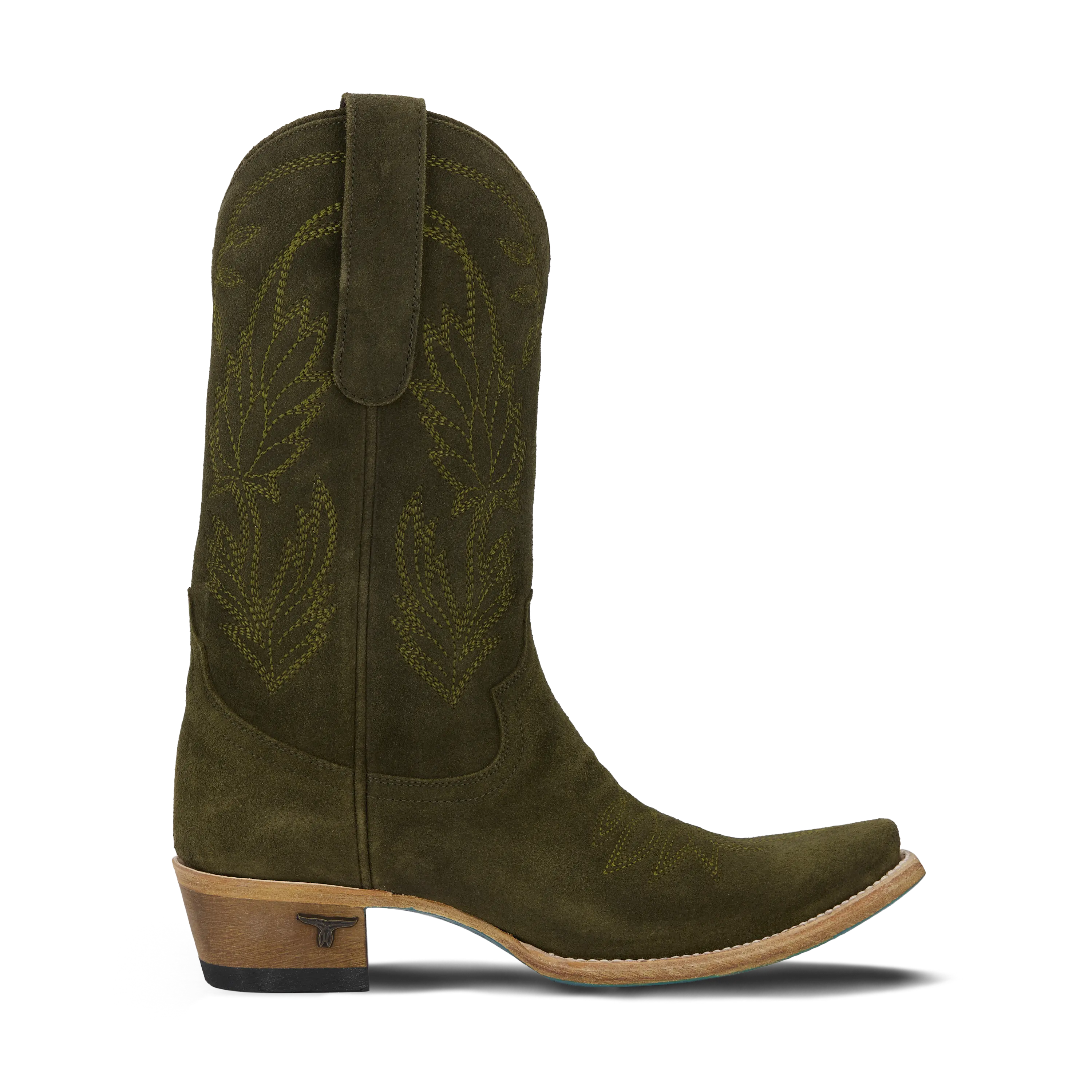 Sandaga Midi - Olive Suede - Image 4