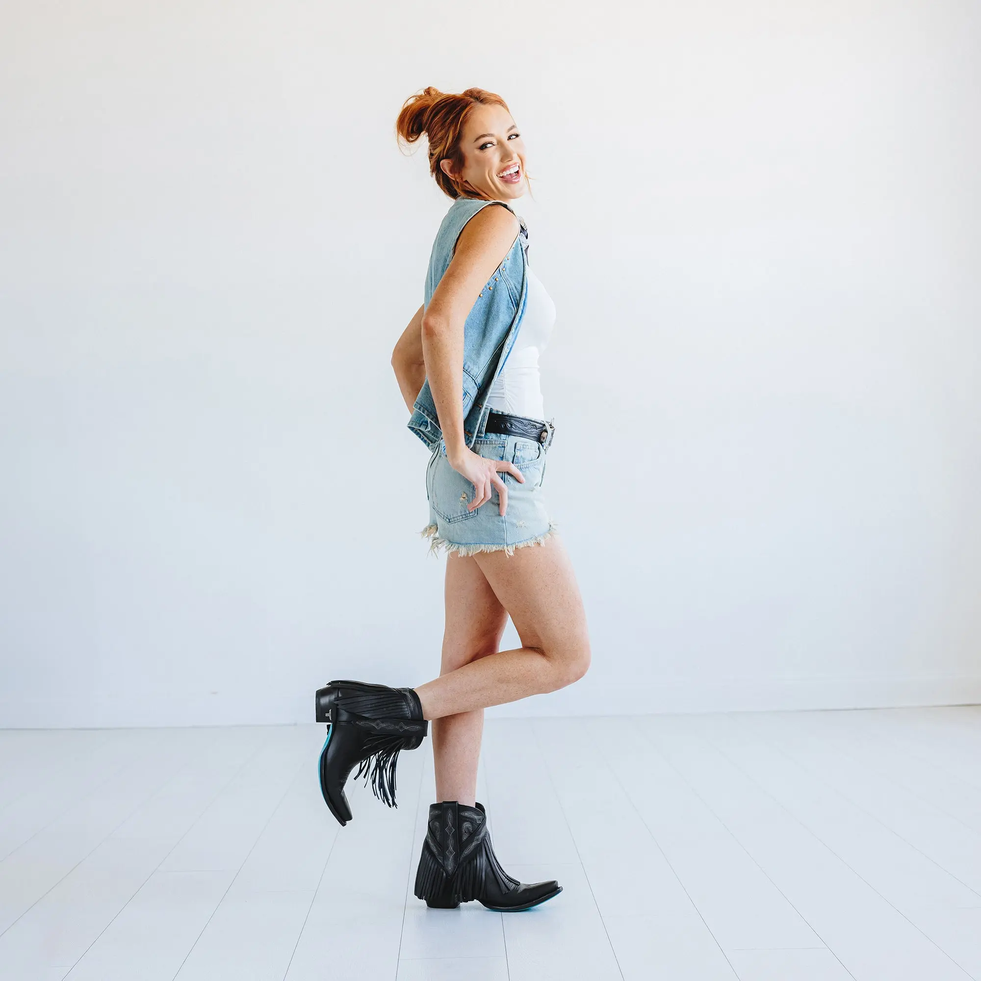 Senita Falls Bootie - Jet Black **Final Sale** - Image 12