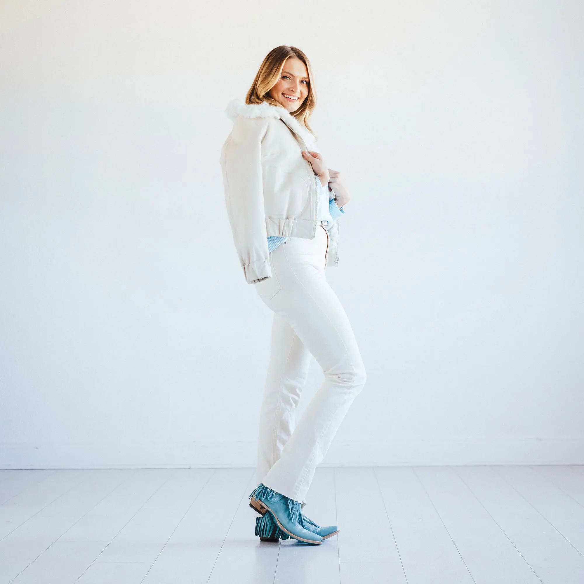 Senita Falls Bootie - Powder Blue **Final Sale** - Image 2