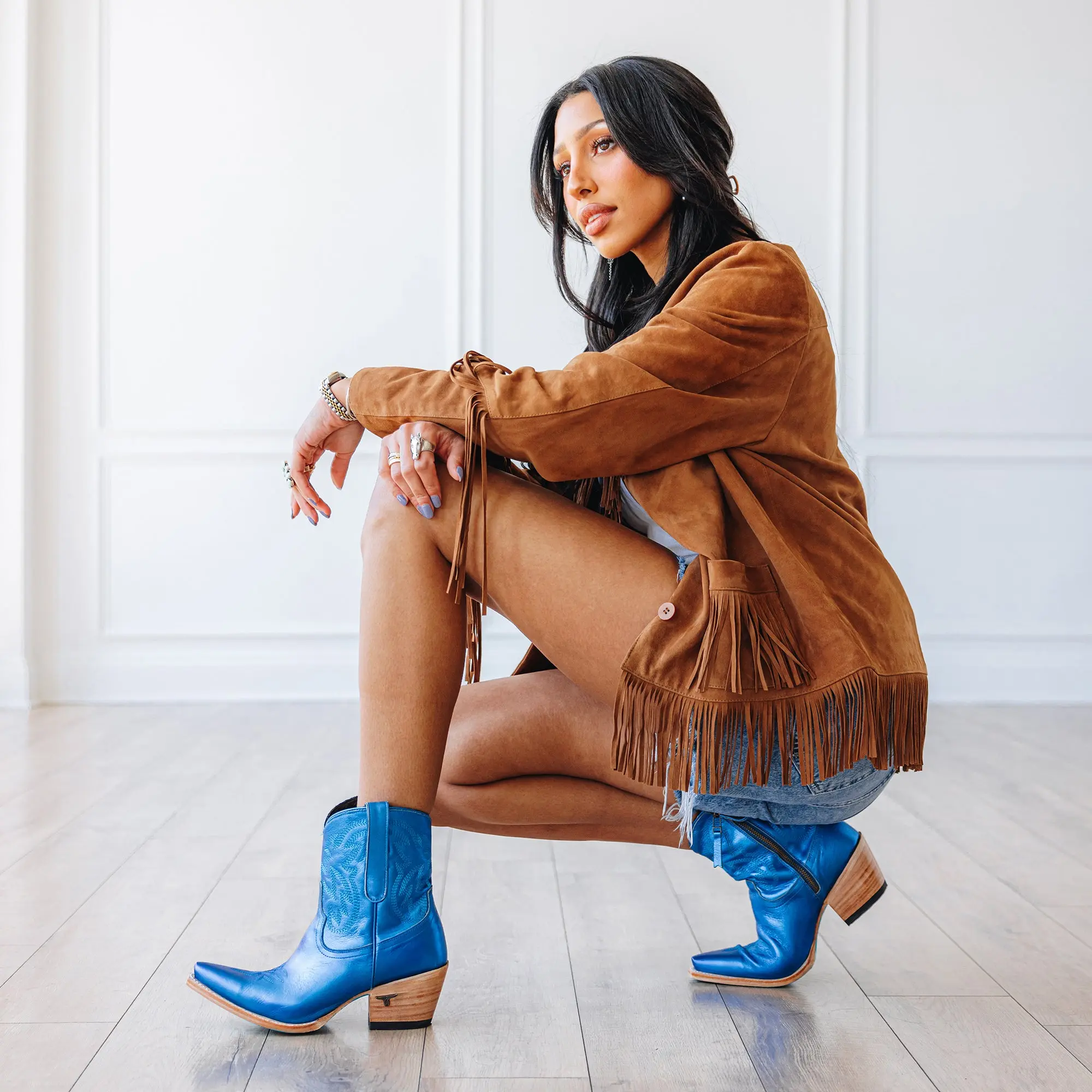 Smokeshow Bootie - Cobalt Metallic **Final Sale** - Image 9