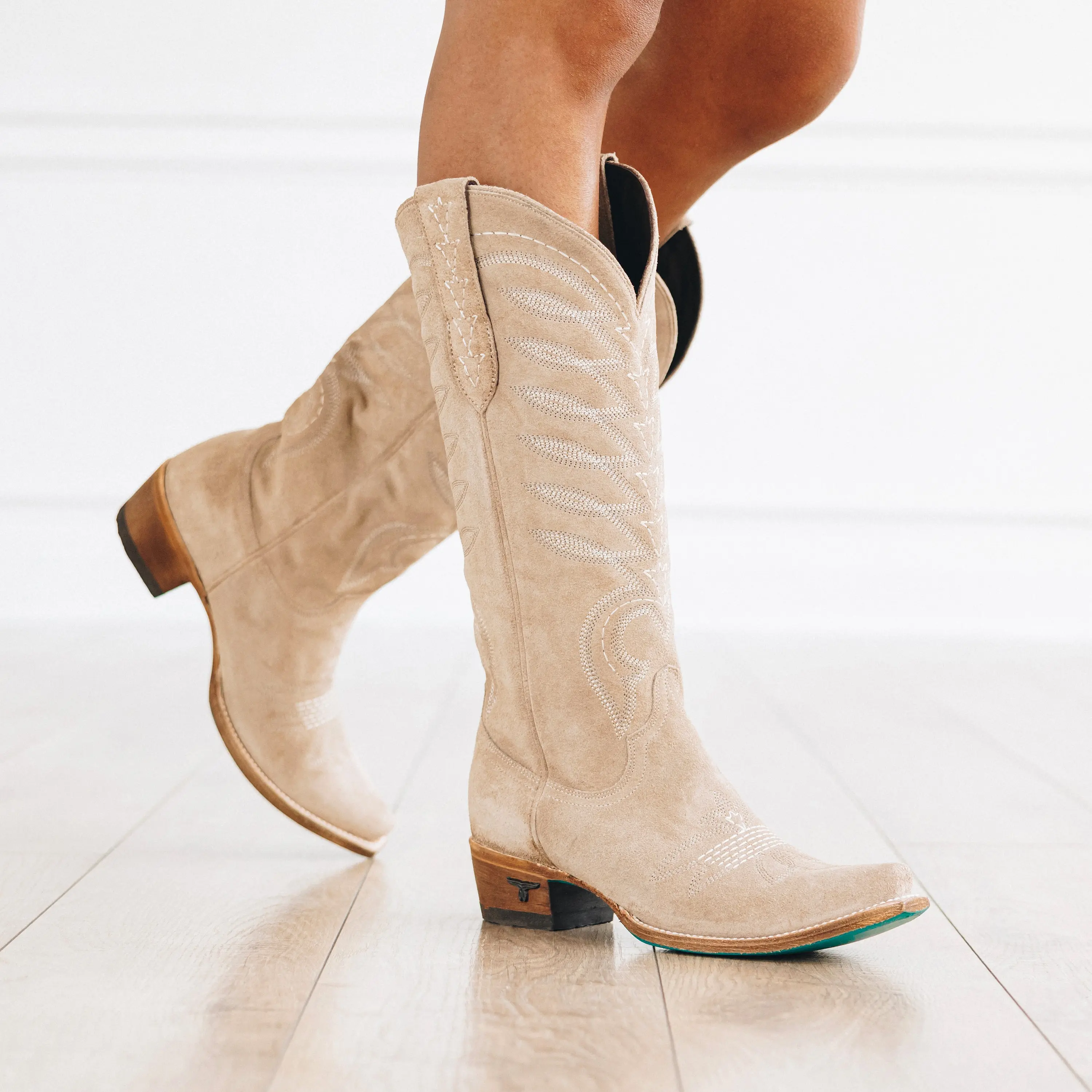 Squash Blossom Boot - Latte Suede - Image 2