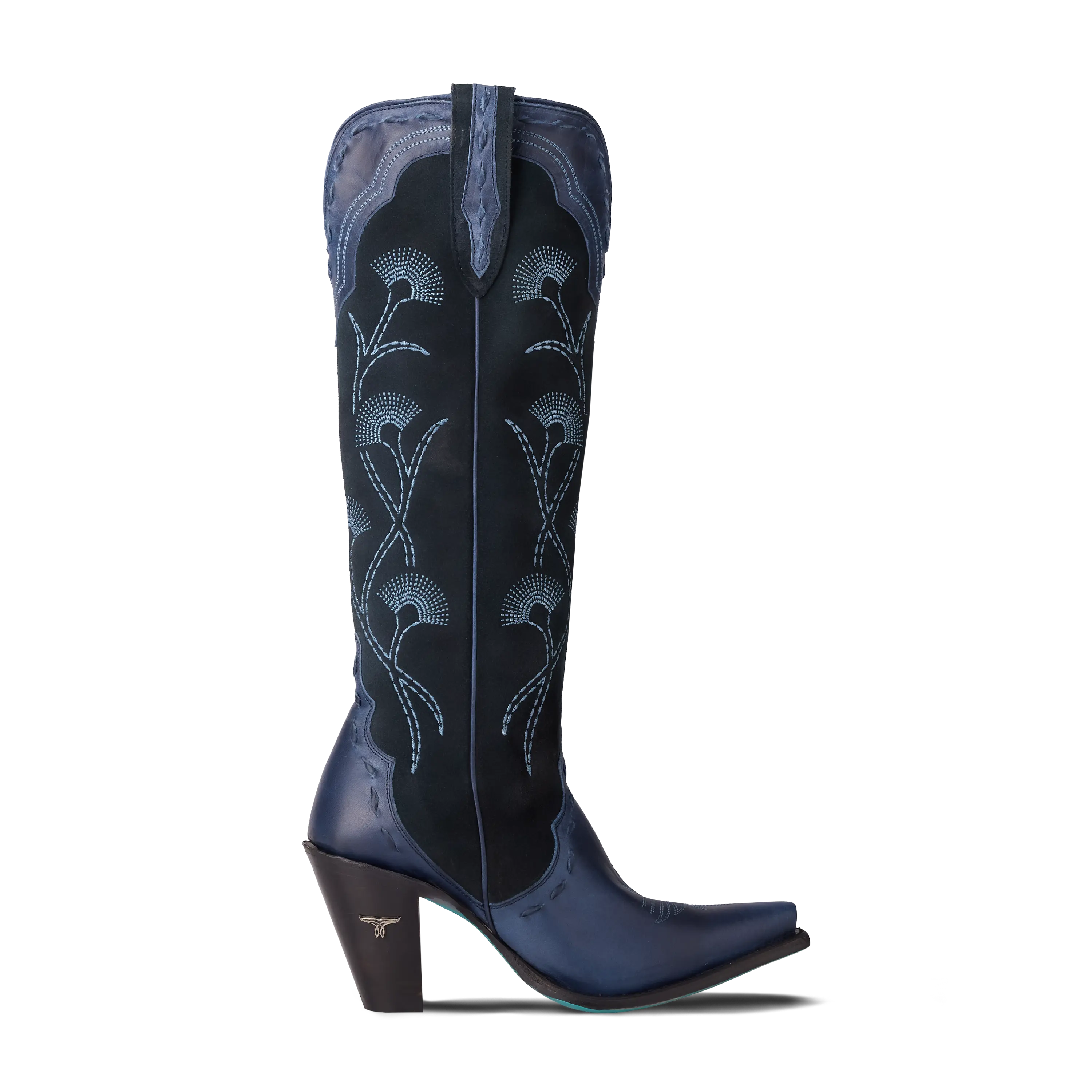 Tessa Knee High - Navy Suede - Image 3