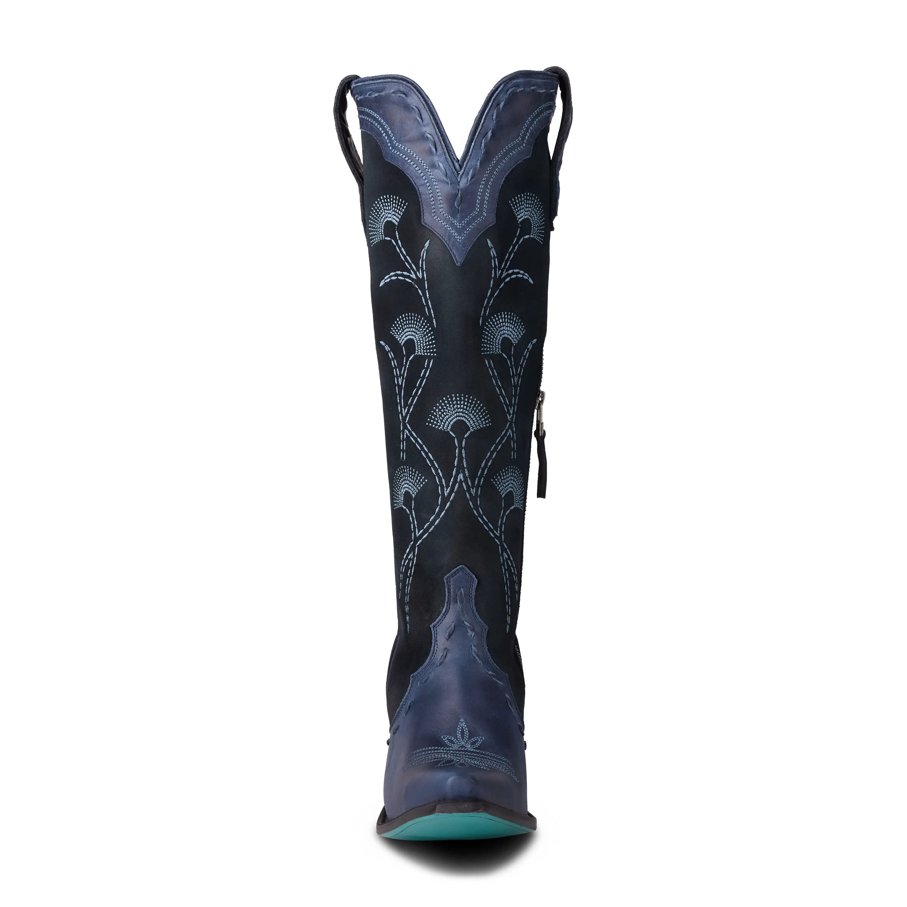 Tessa Knee High - Navy Suede - Image 6