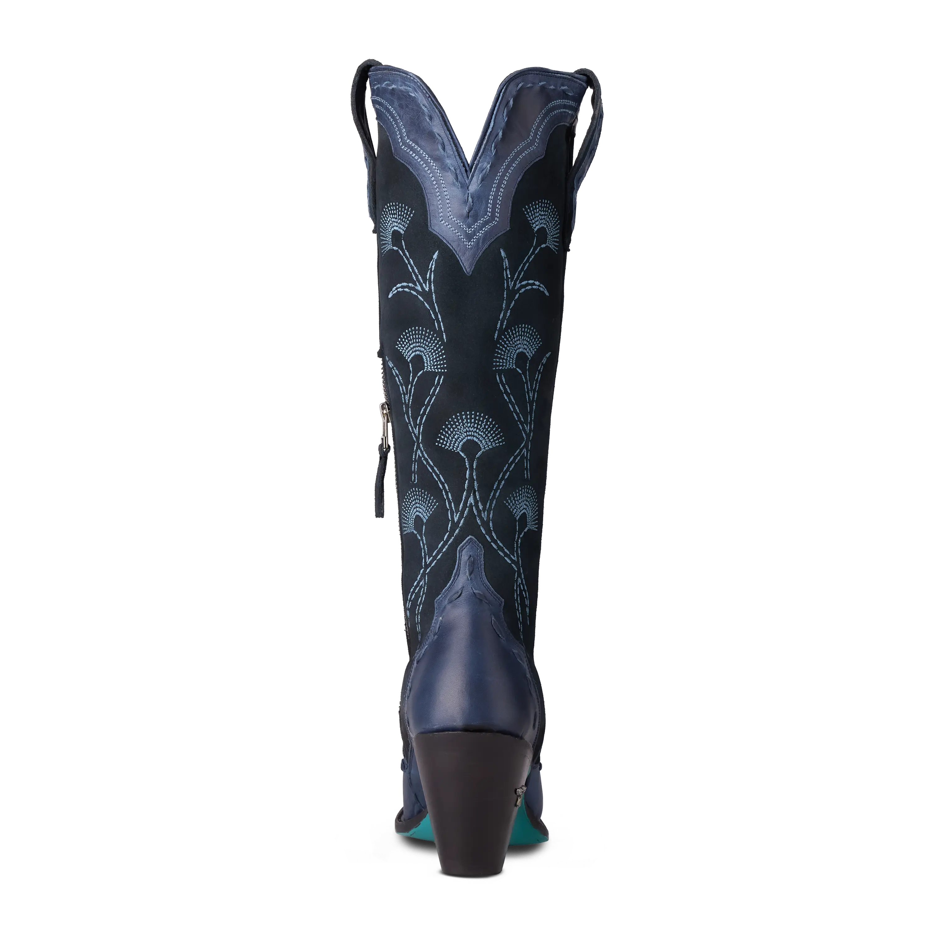 Tessa Knee High - Navy Suede - Image 8