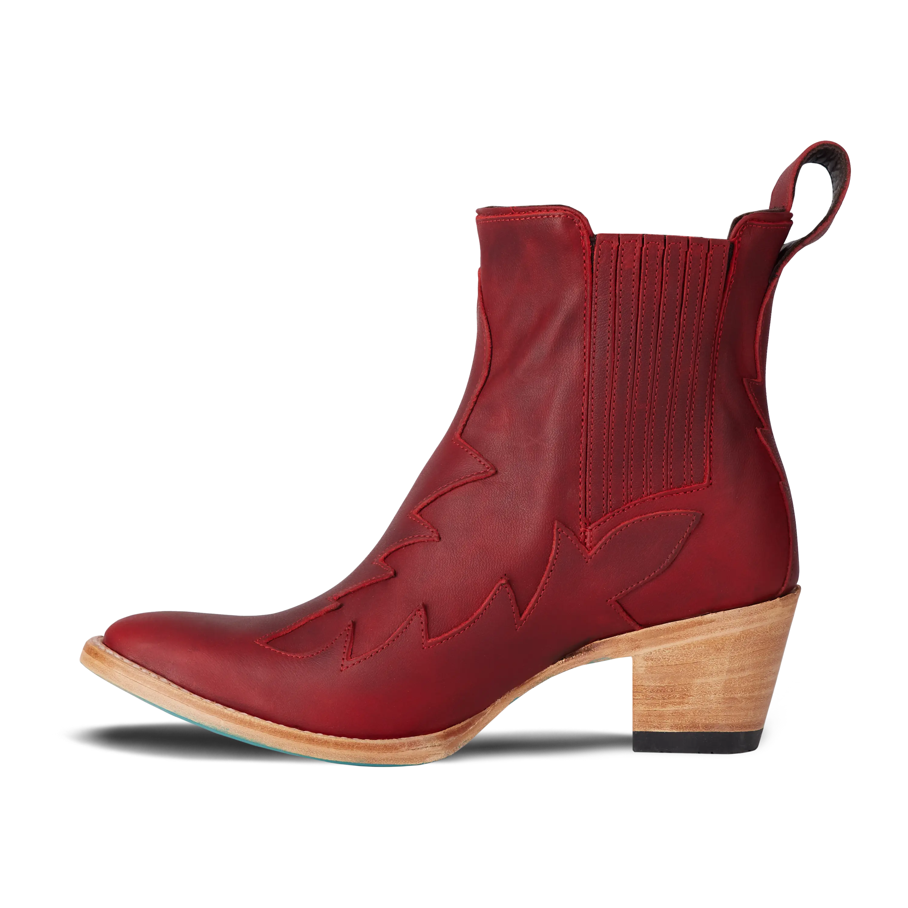 Western Chelsea Bootie - Smoldering Ruby **Final Sale** - Image 5
