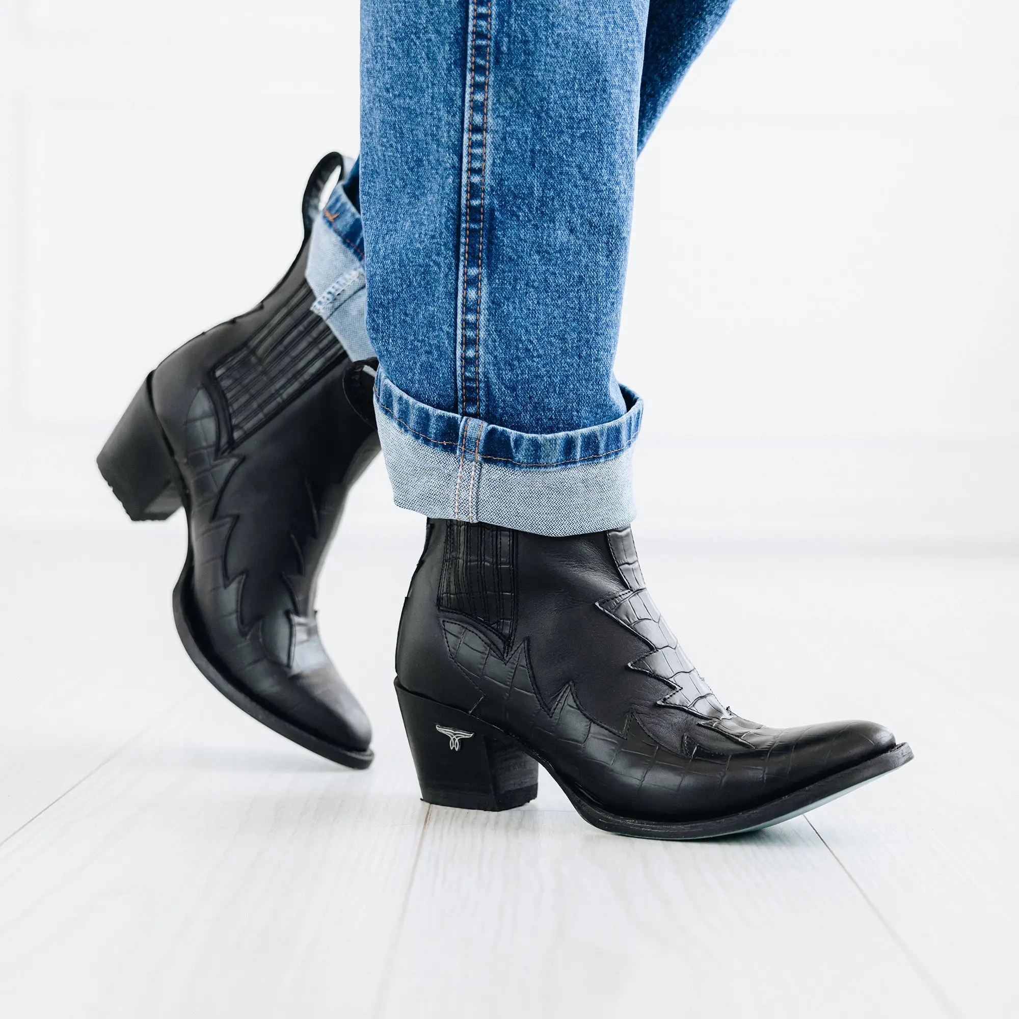 Western Chelsea Bootie - Jet Black **Final Sale** - Image 2