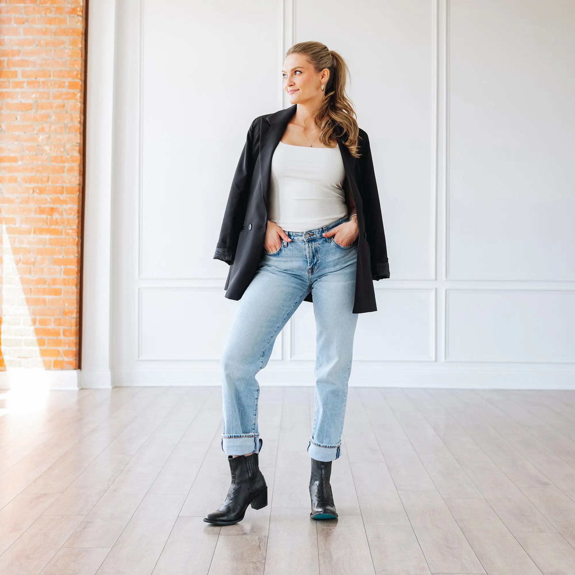Western Chelsea Bootie - Jet Black **Final Sale** - Image 9